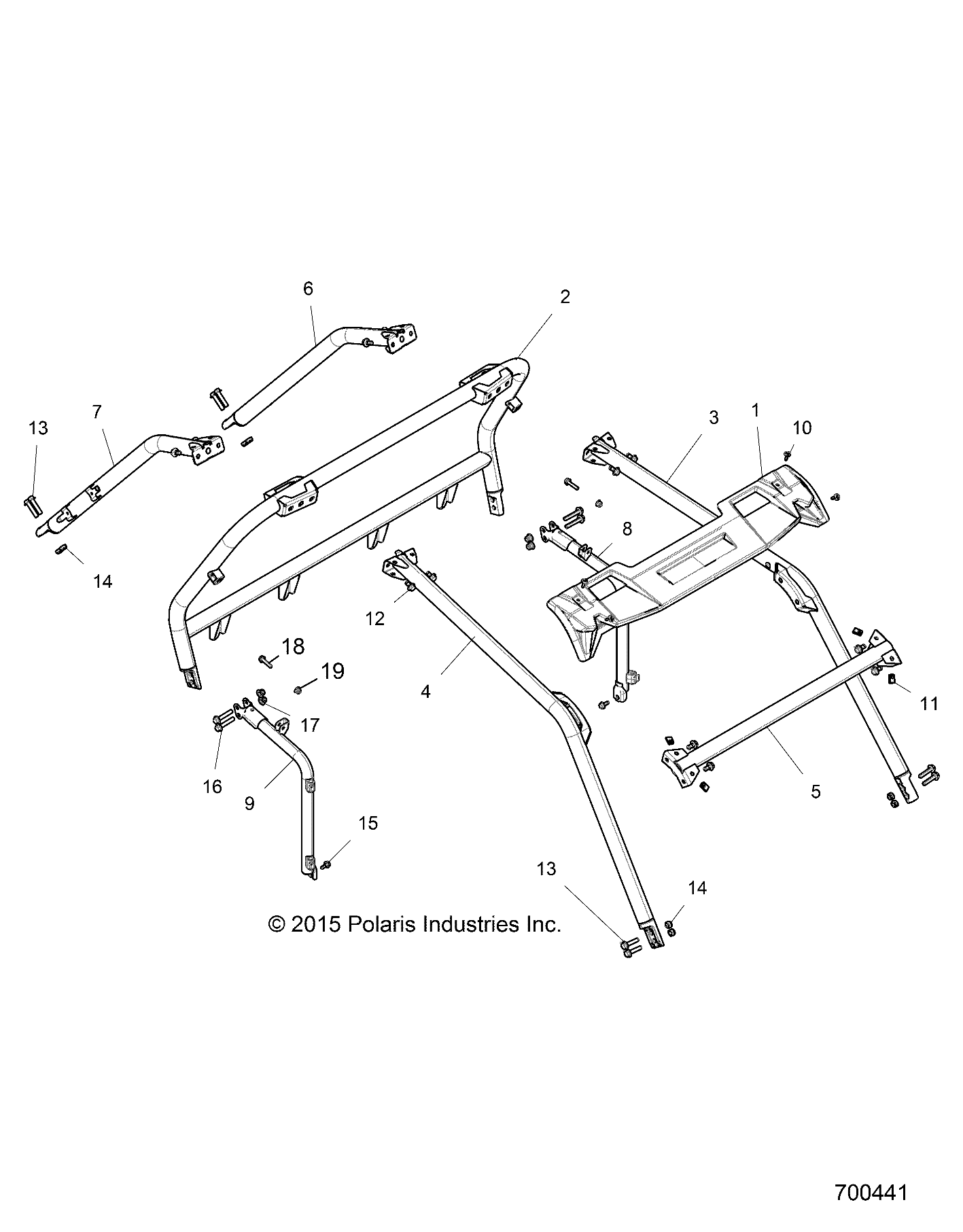 CHASSIS, CAB FRAME - Z17VDE92AK/AM/LK/AB (700441)