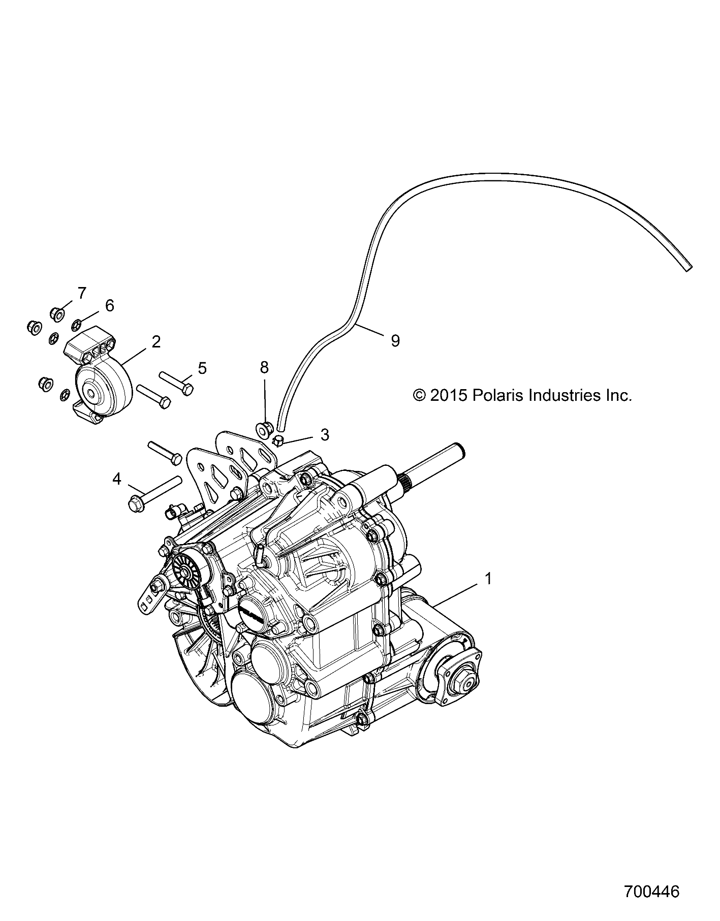 DRIVE TRAIN, MAIN GEARCASE MOUNTING - Z18VDS92CF/CU (700446)