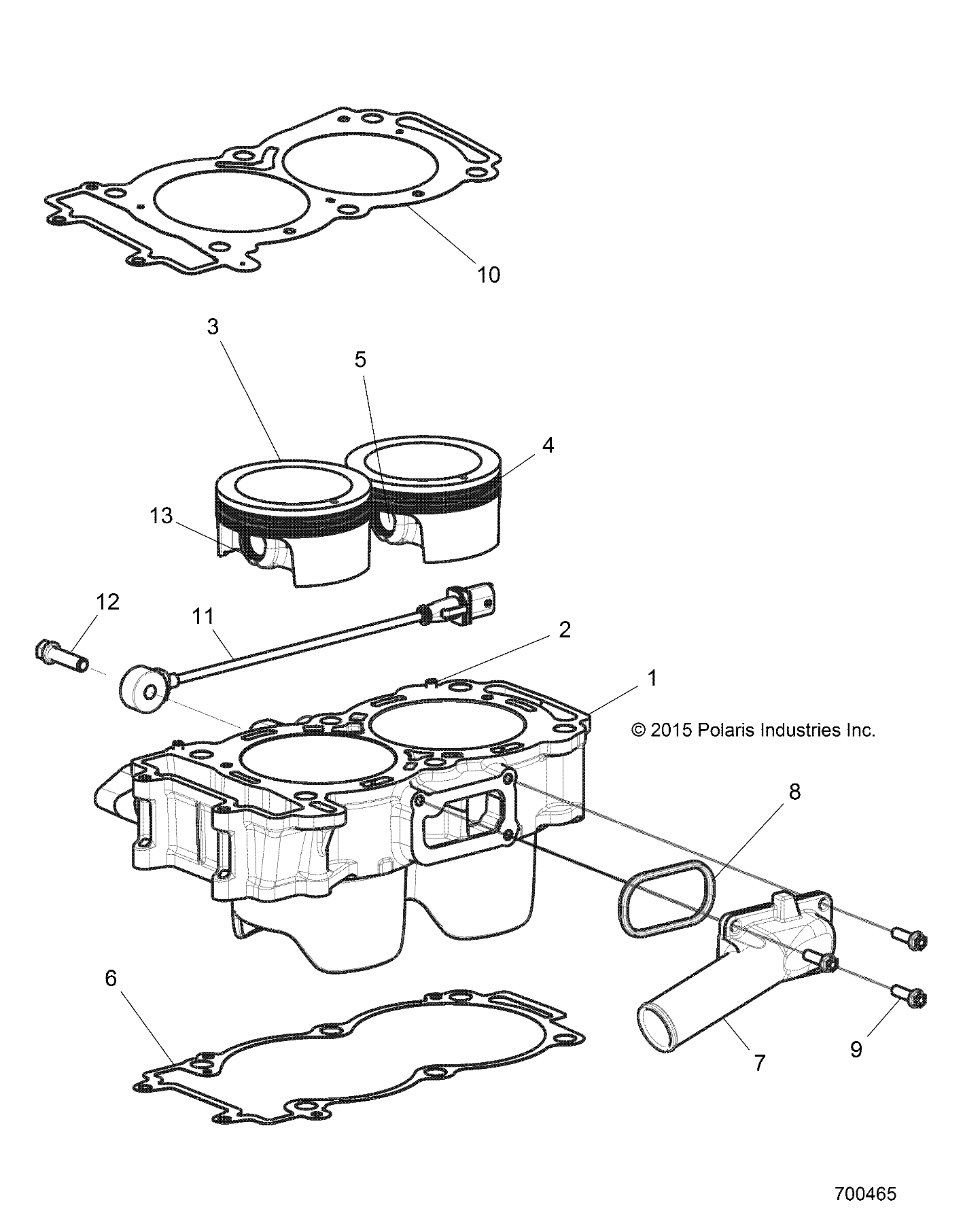 ENGINE, CYLINDER AND PISTON - Z17VFE92NG/NK/NM (700465)