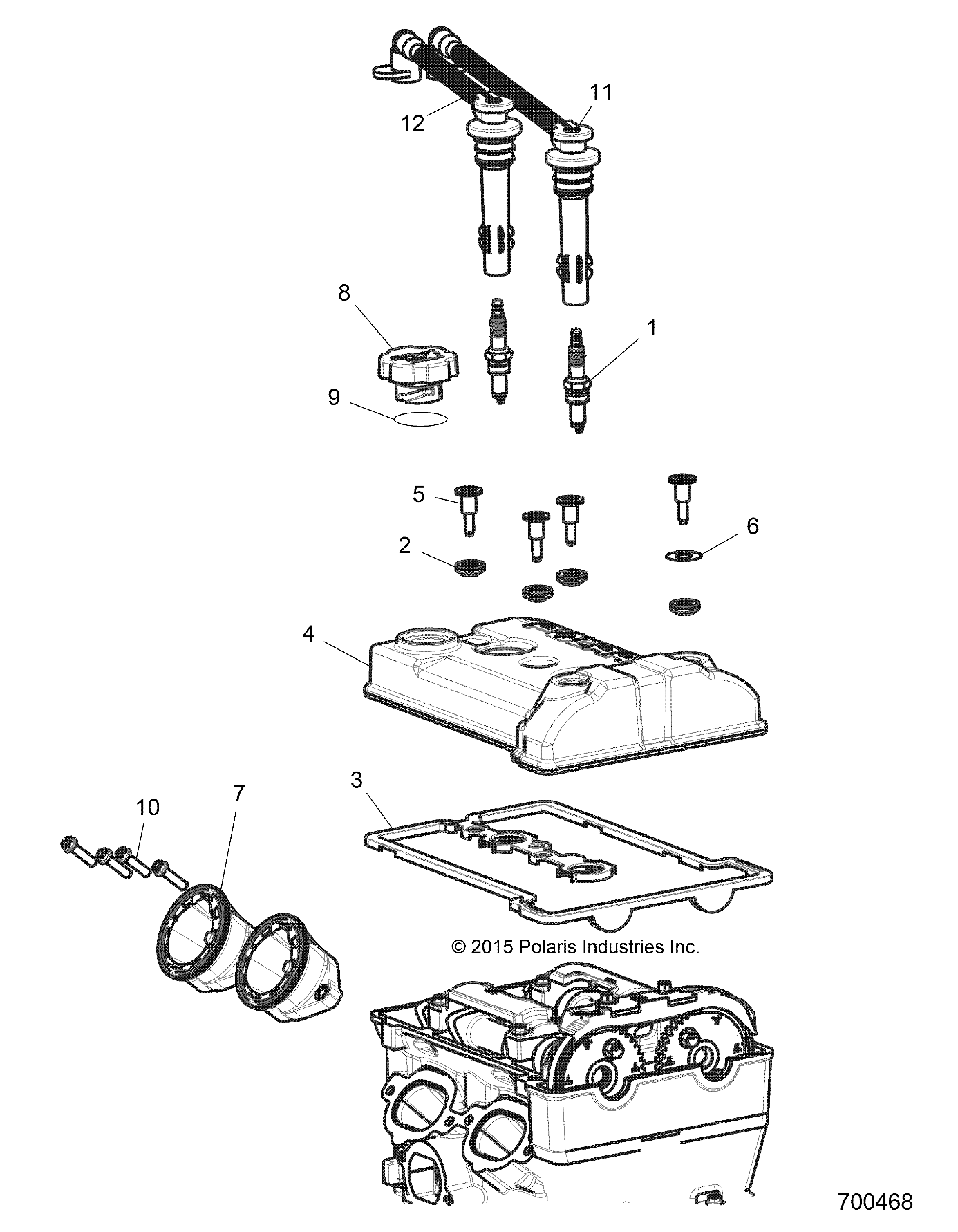 ENGINE, THROTTLE BODY AND VALVE COVER - Z18VDE92LS (700468)