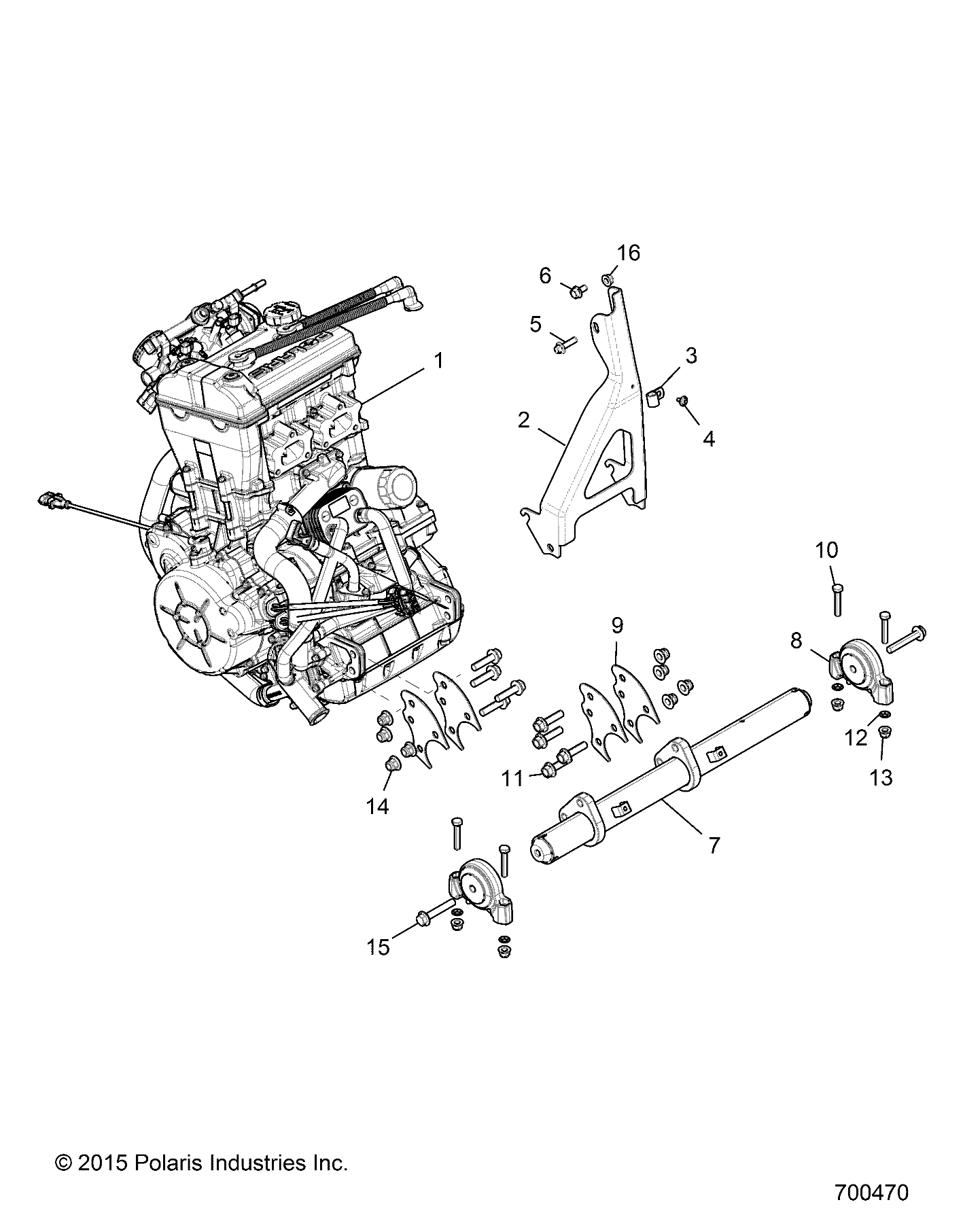 ENGINE, MOUNTING & LONG BLOCK - Z18VDE92NB/NU/LNK (700470)