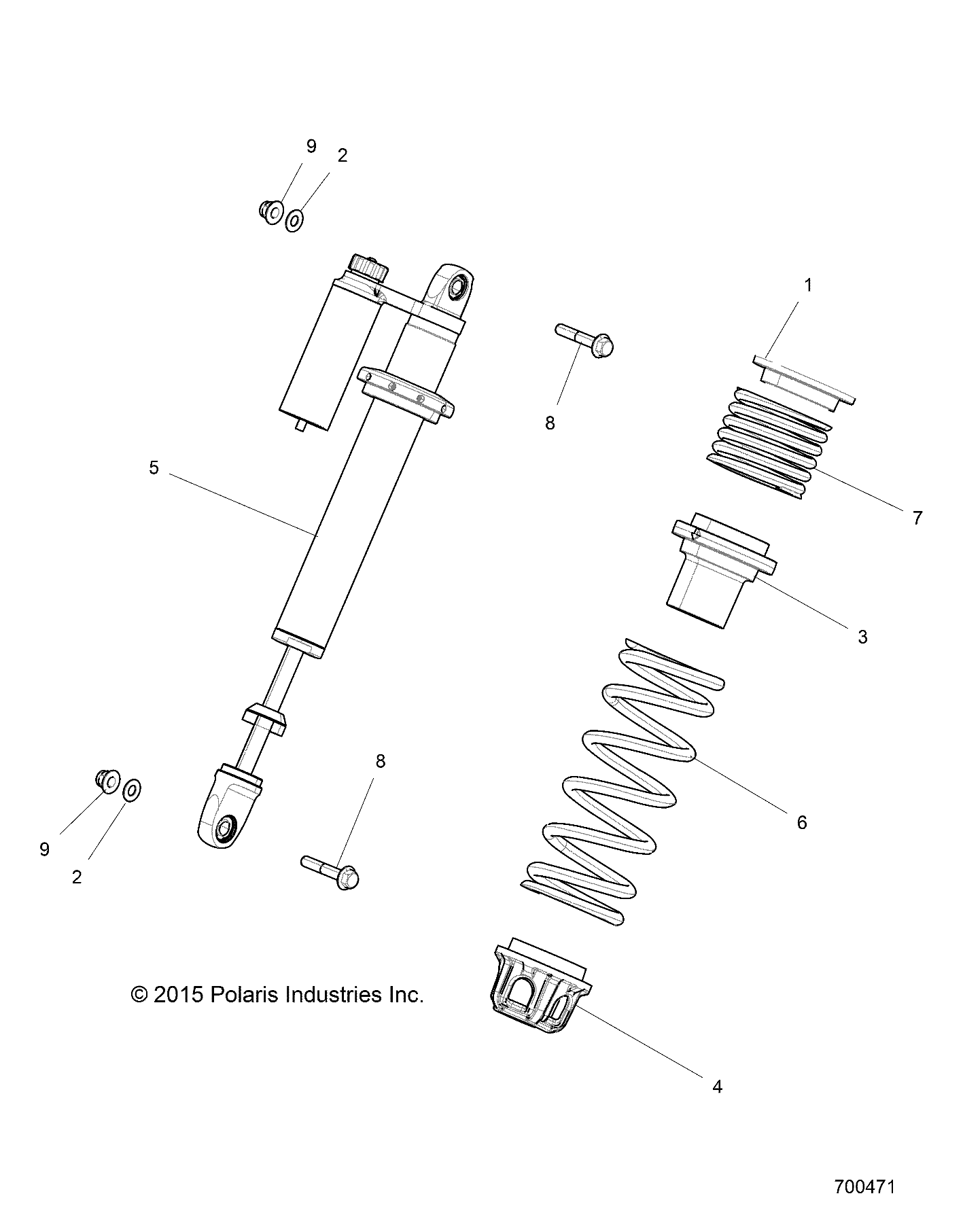 SUSPENSION, FRONT SHOCK MOUNTING - Z17VDE92AK/AM/LK/AB (700471)