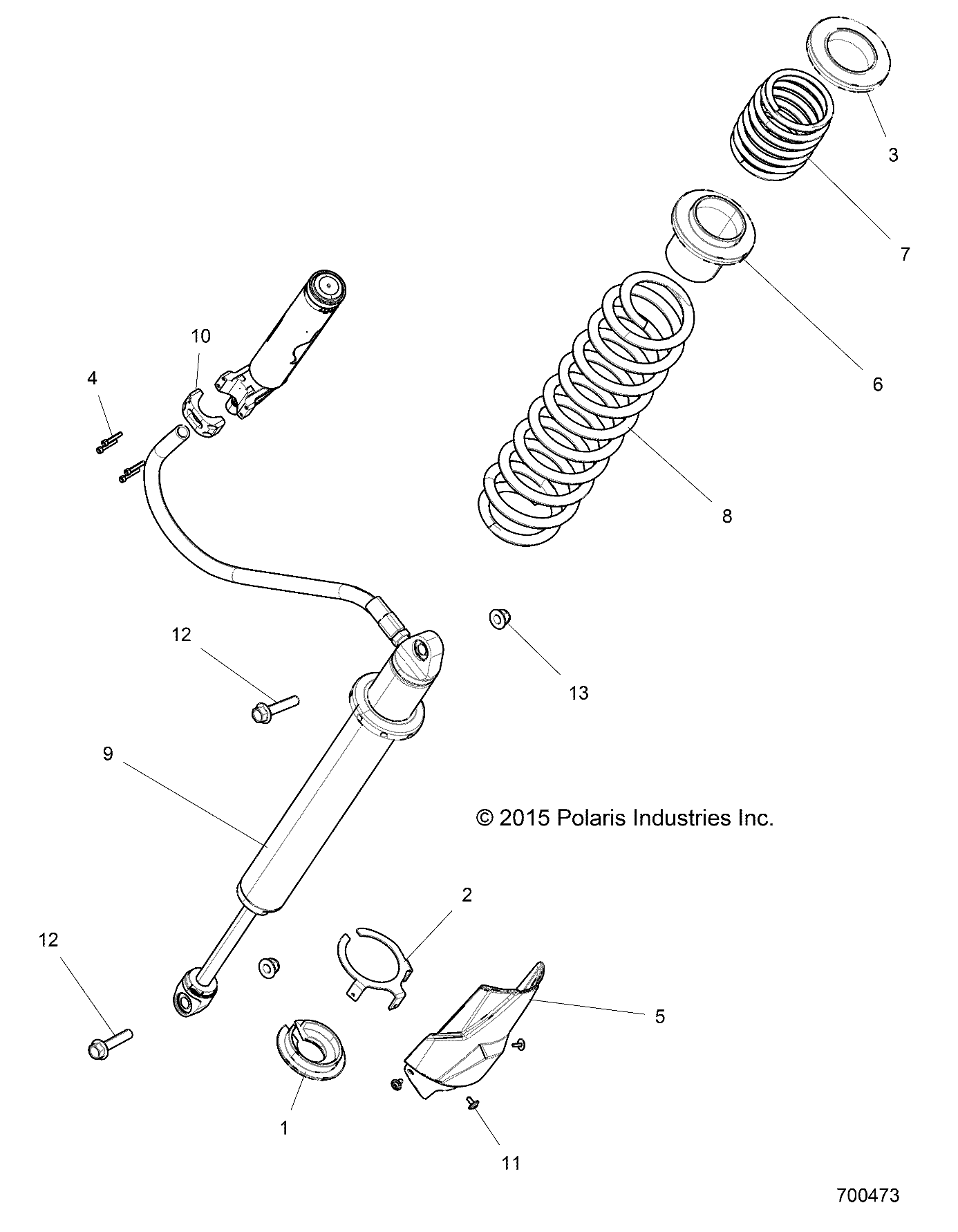 SUSPENSION, REAR SHOCK MOUNTING - Z17VFE92AK/AM/AB (700473)