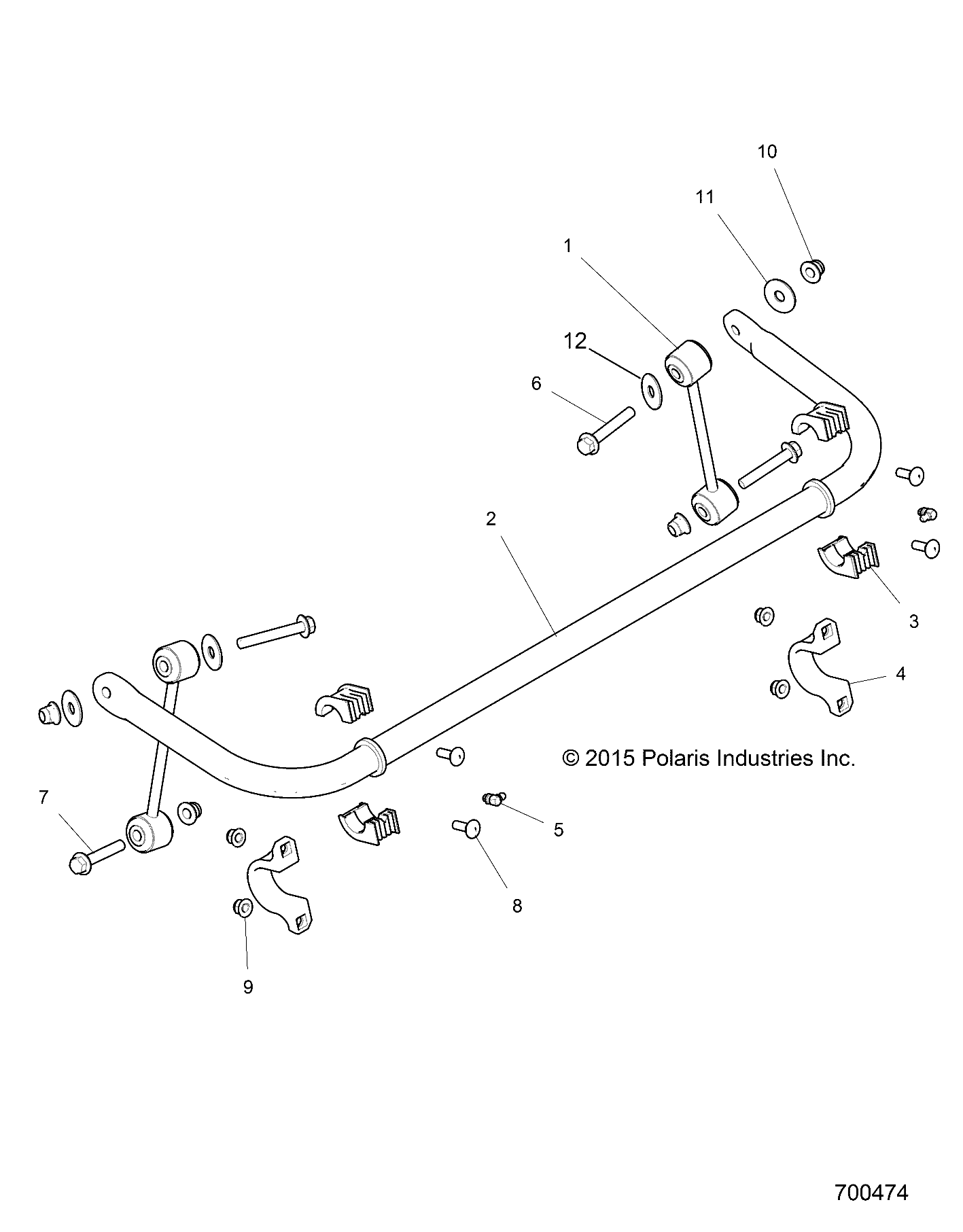 SUSPENSION, STABILIZER BAR, REAR - Z20N4E92AL/AR/BL/BR/F92AL/AR (700474)