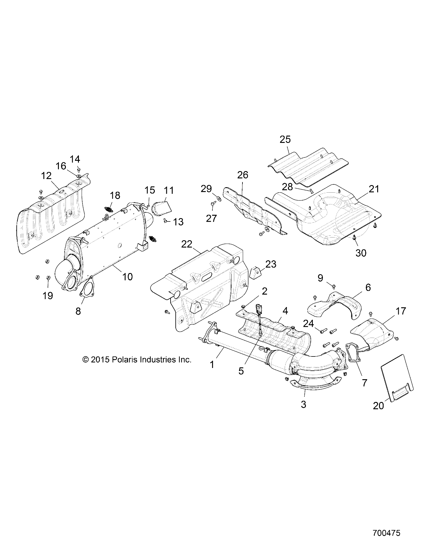 ENGINE, EXHAUST SYSTEM - Z16VDE92AE/AH/AV/AS/AW/N8 (700475)