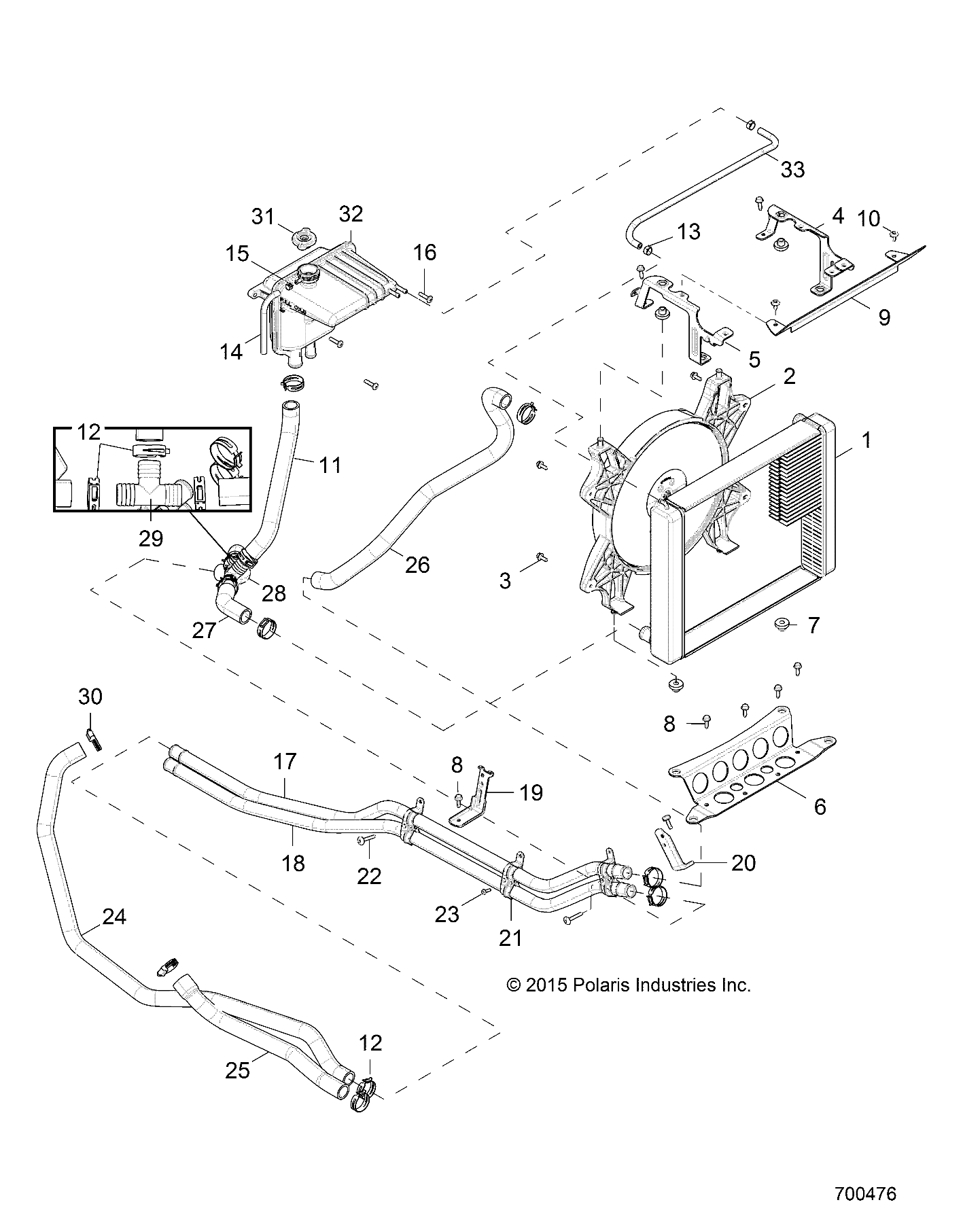 ENGINE, COOLING SYSTEM - Z16VFE92AE/AH/AS/AW (700476)