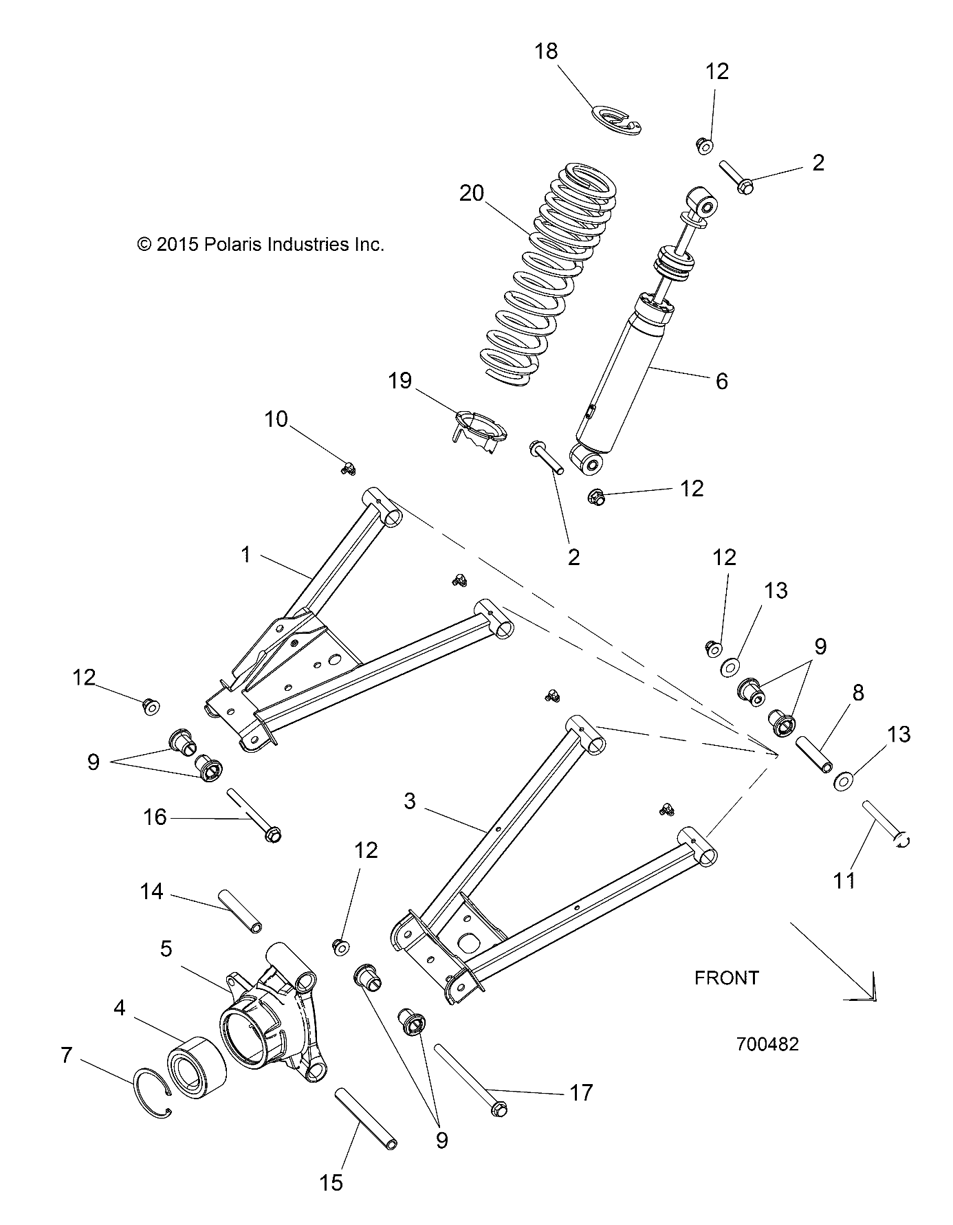 SUSPENSION, REAR - R21CDA57A1 (700482)