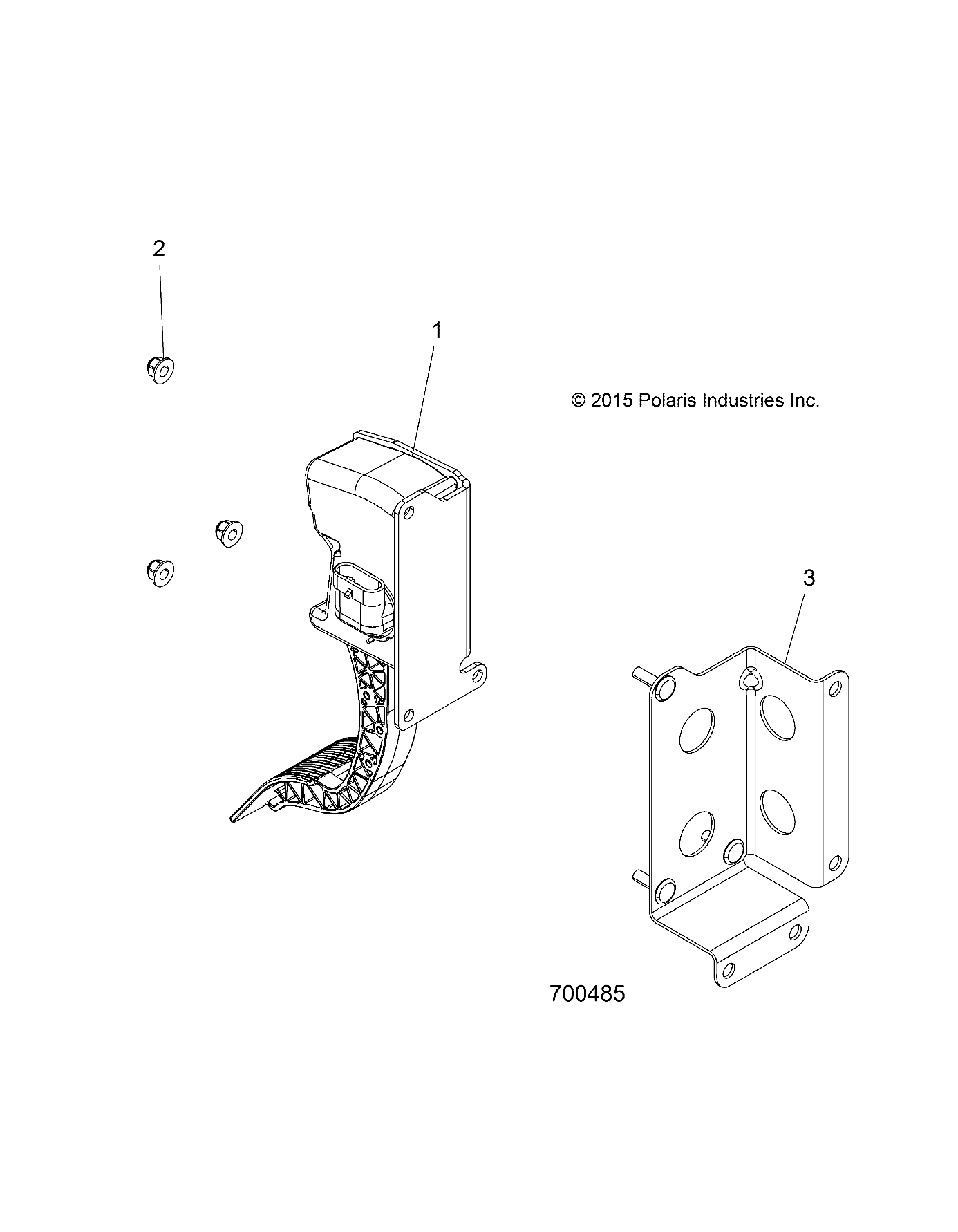 ENGINE, THROTTLE PEDAL - R19RDA57A1/B1 (700485)