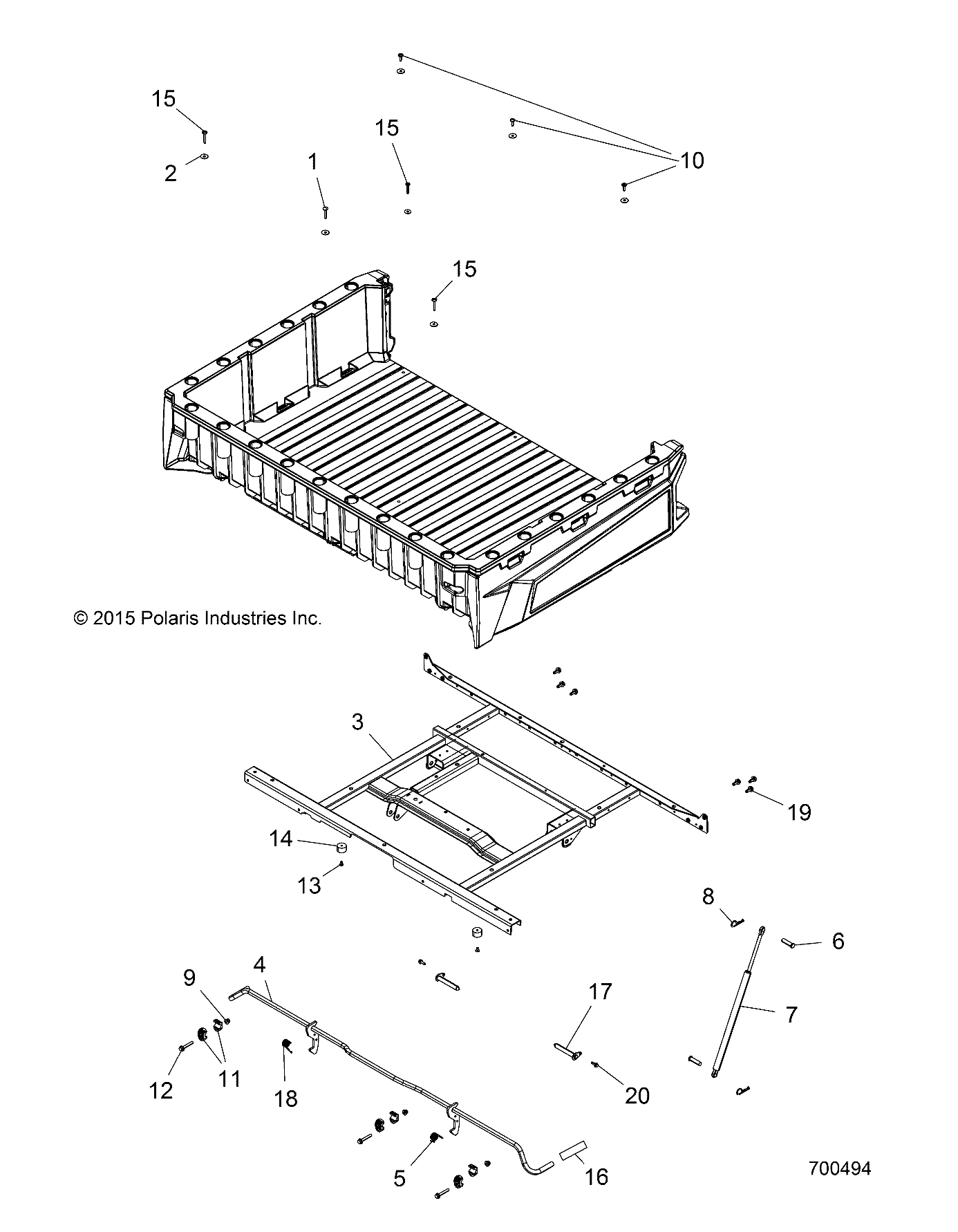 BODY, BOX MOUNTING - R19RDA57A1/B1 (700494)