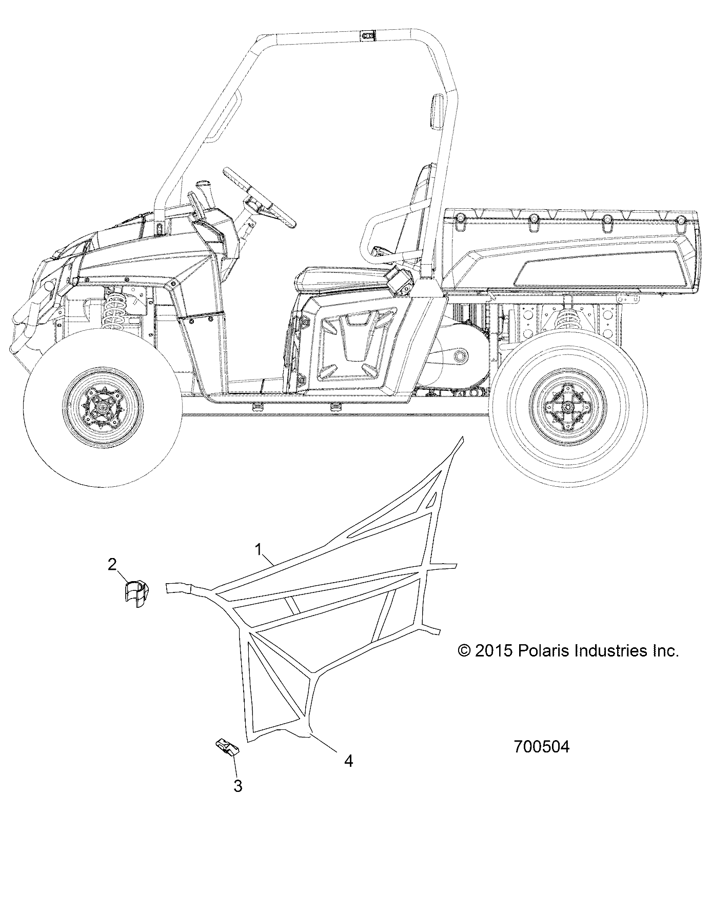 BODY, SIDE NETS - R17RCA57A1/B1/A4/B4 (700504)