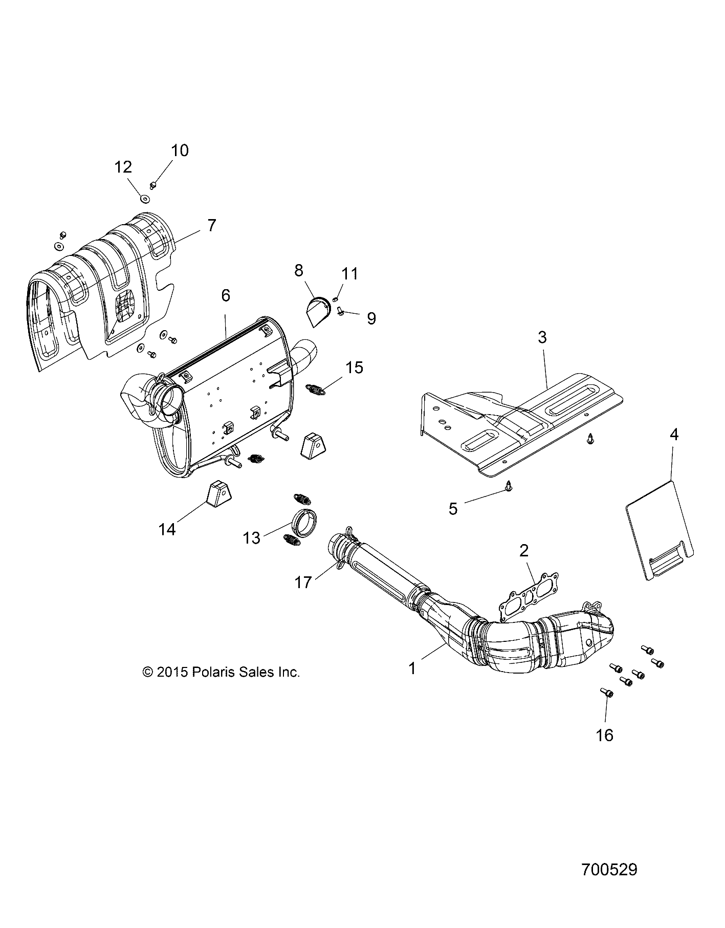 ENGINE, EXHAUST SYSTEM - Z16VBE87FR/NR/JR (700529)