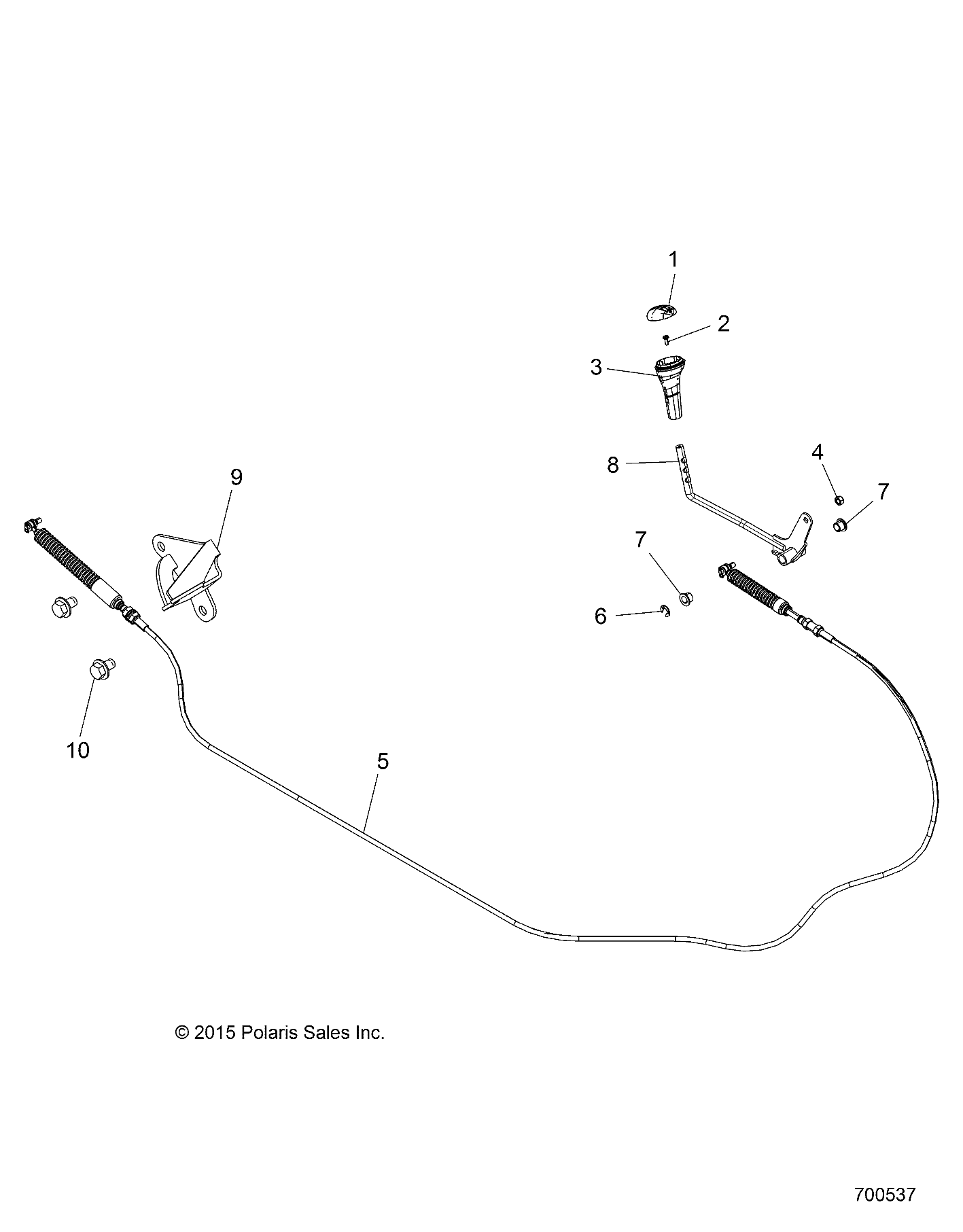 DRIVE TRAIN, GEAR SELECTOR - R17RMA57N1 (700537)