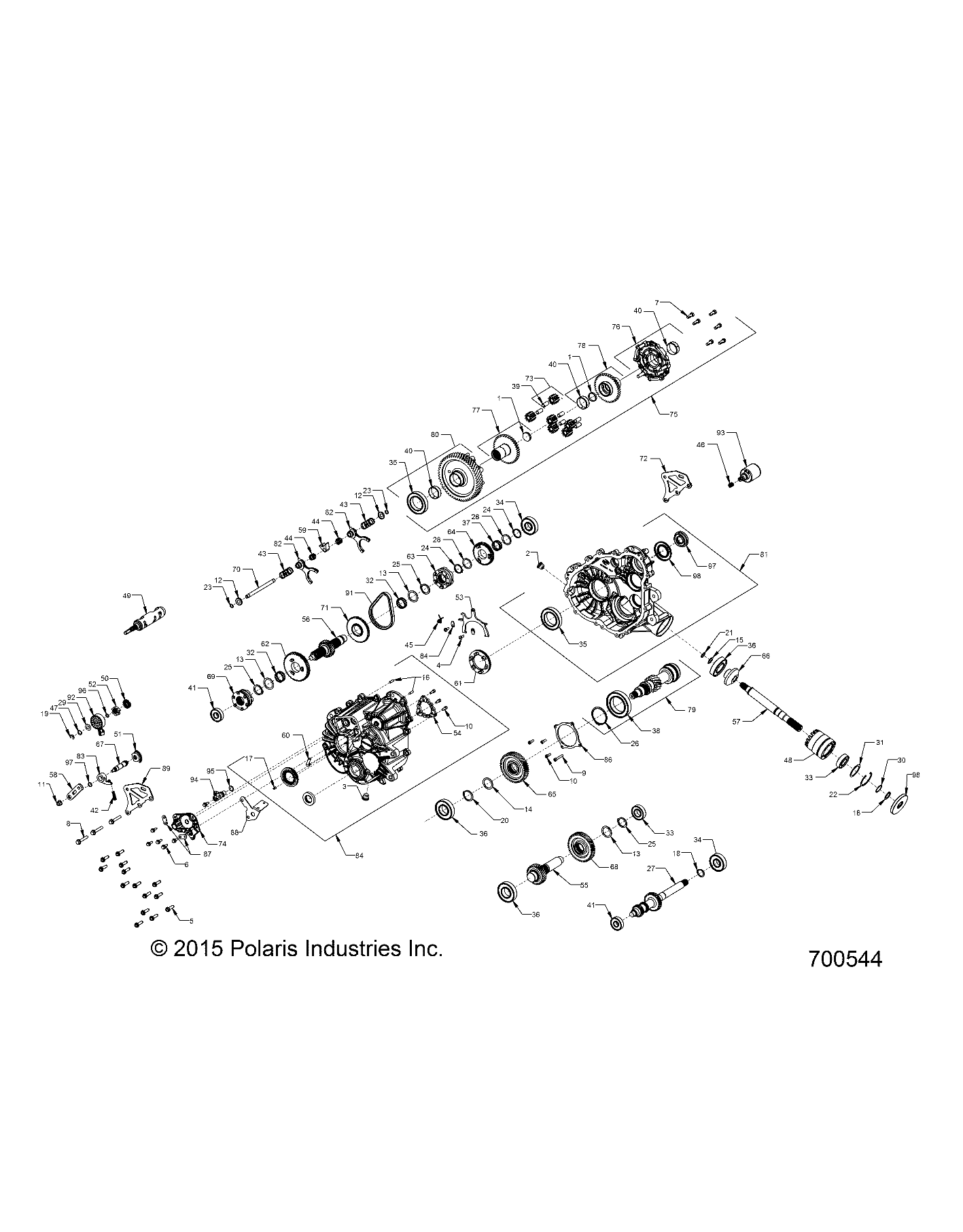 DRIVE TRAIN, MAIN GEARCASE - R16RMA57N1 (700544)