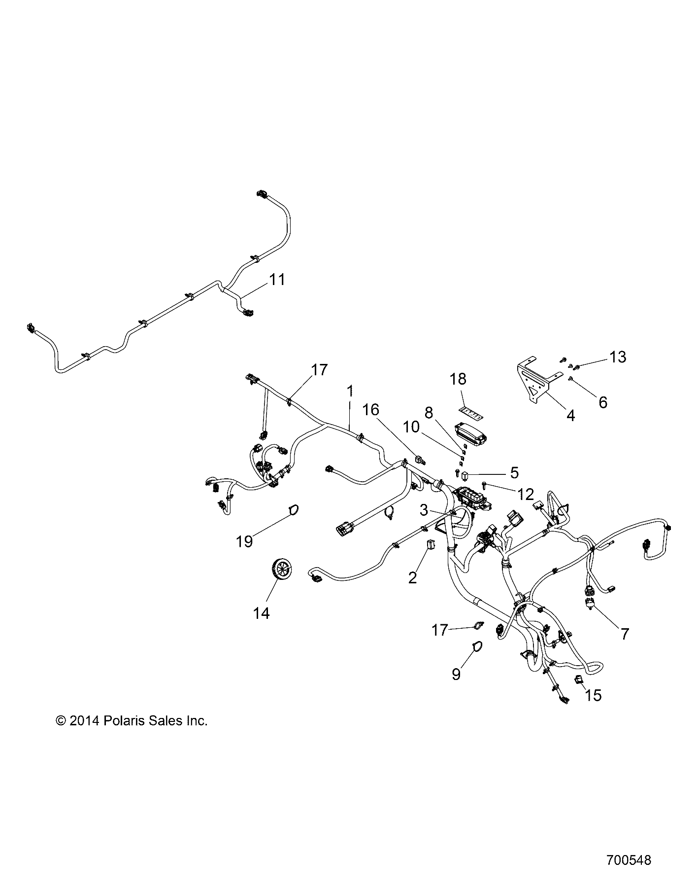 ELECTRICAL, WIRE HARNESSES - R17RMA57N1 (700548)