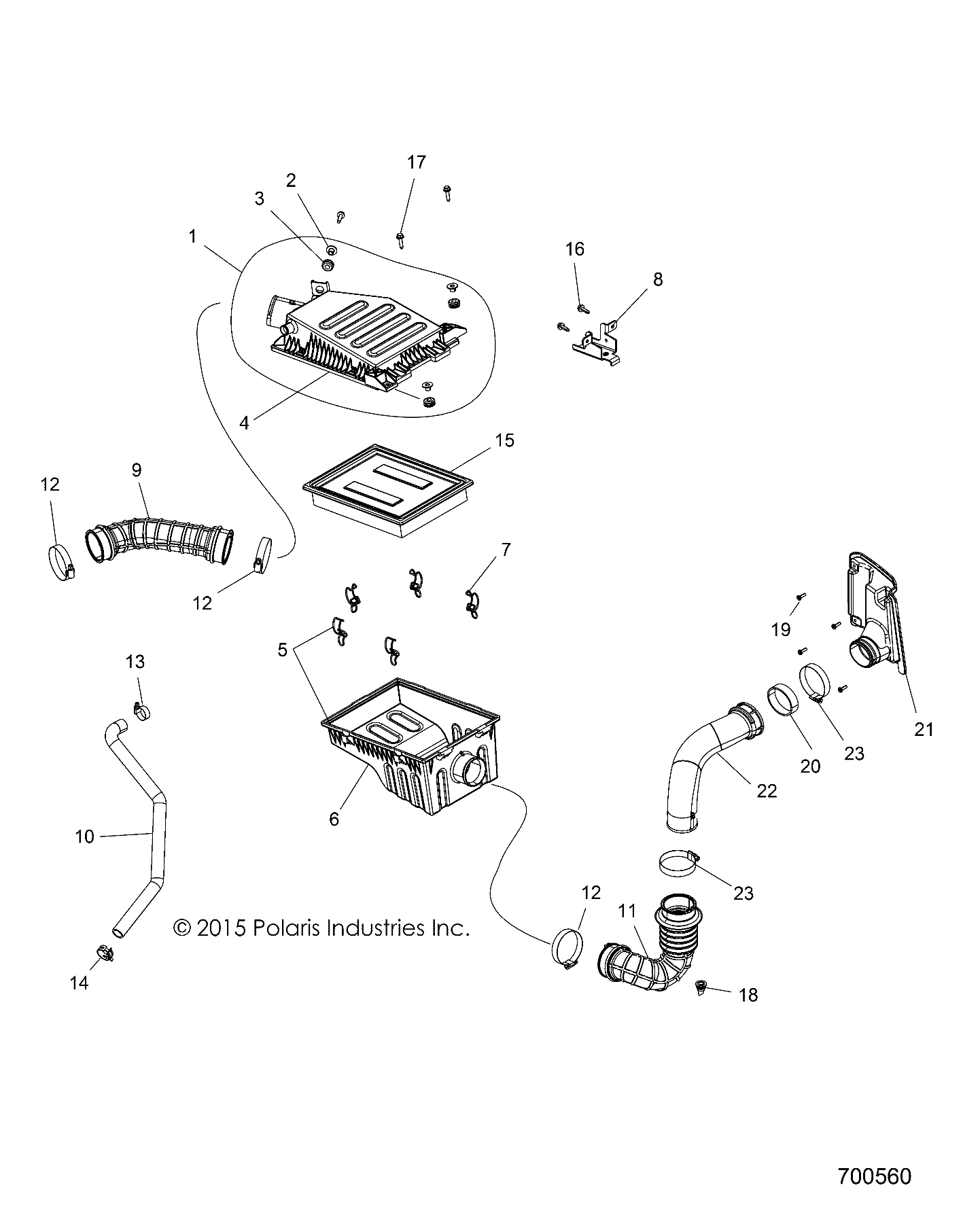 ENGINE, AIR INTAKE SYSTEM - R16RTE87F1/U87FK (700560)