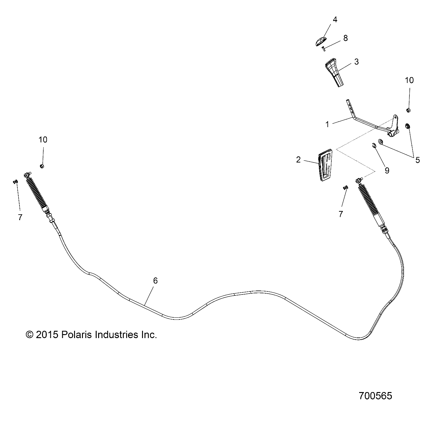 DRIVE TRAIN, SHIFT LEVER and CABLE - R18RTE87F1/S87C1/F1 (700565)