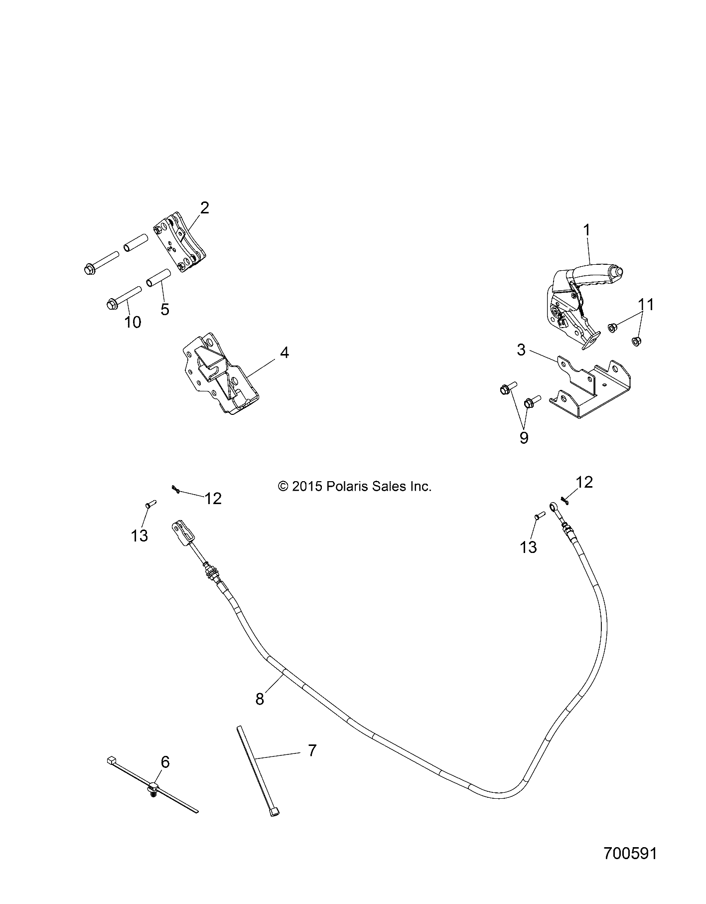 BRAKES, PARKING BRAKE - Z17VHA57FJ (700059I)