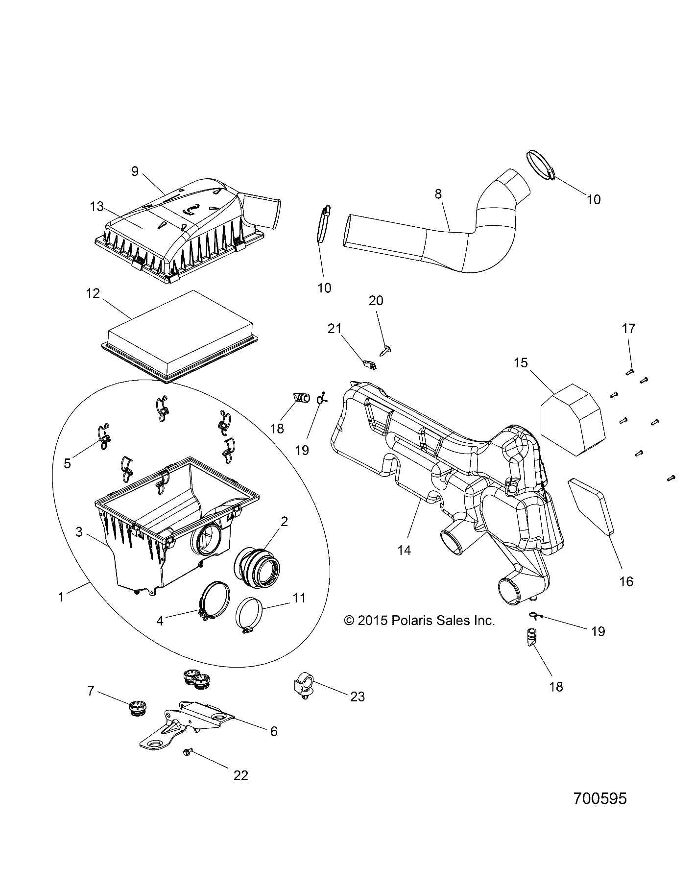 ENGINE, AIR INTAKE SYSTEM - Z16VHA57FJ (700595)