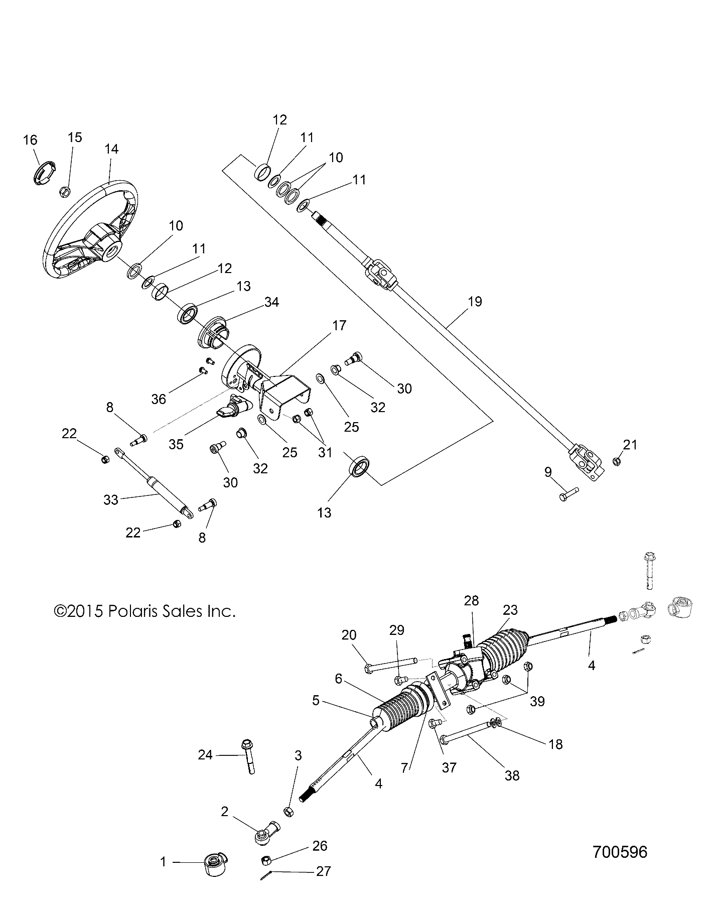 STEERING, STEERING ASM. - Z16VHA57FJ (700596)