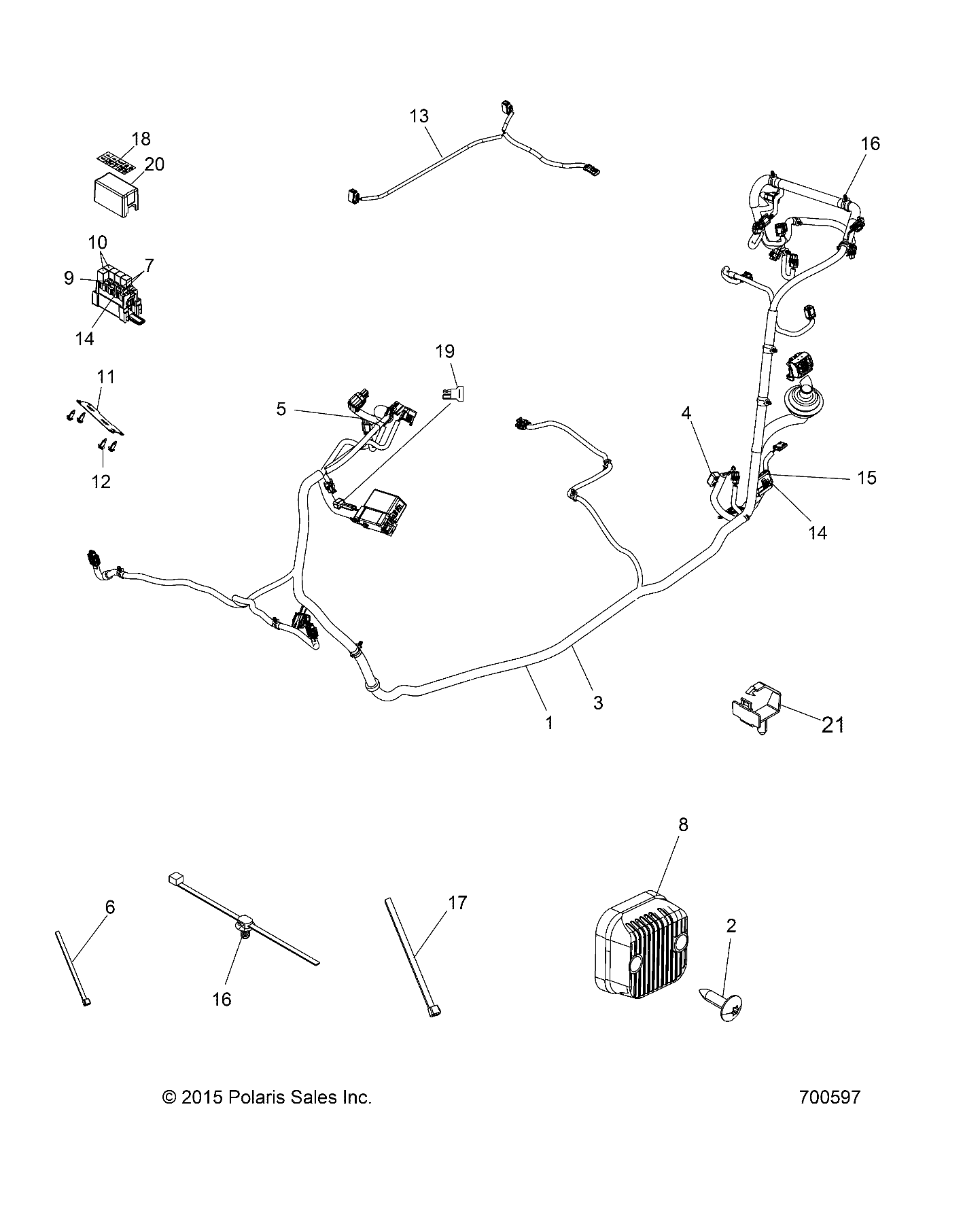 ELECTRICAL, WIRE HARNESS - Z16VHA57FJ (700597)