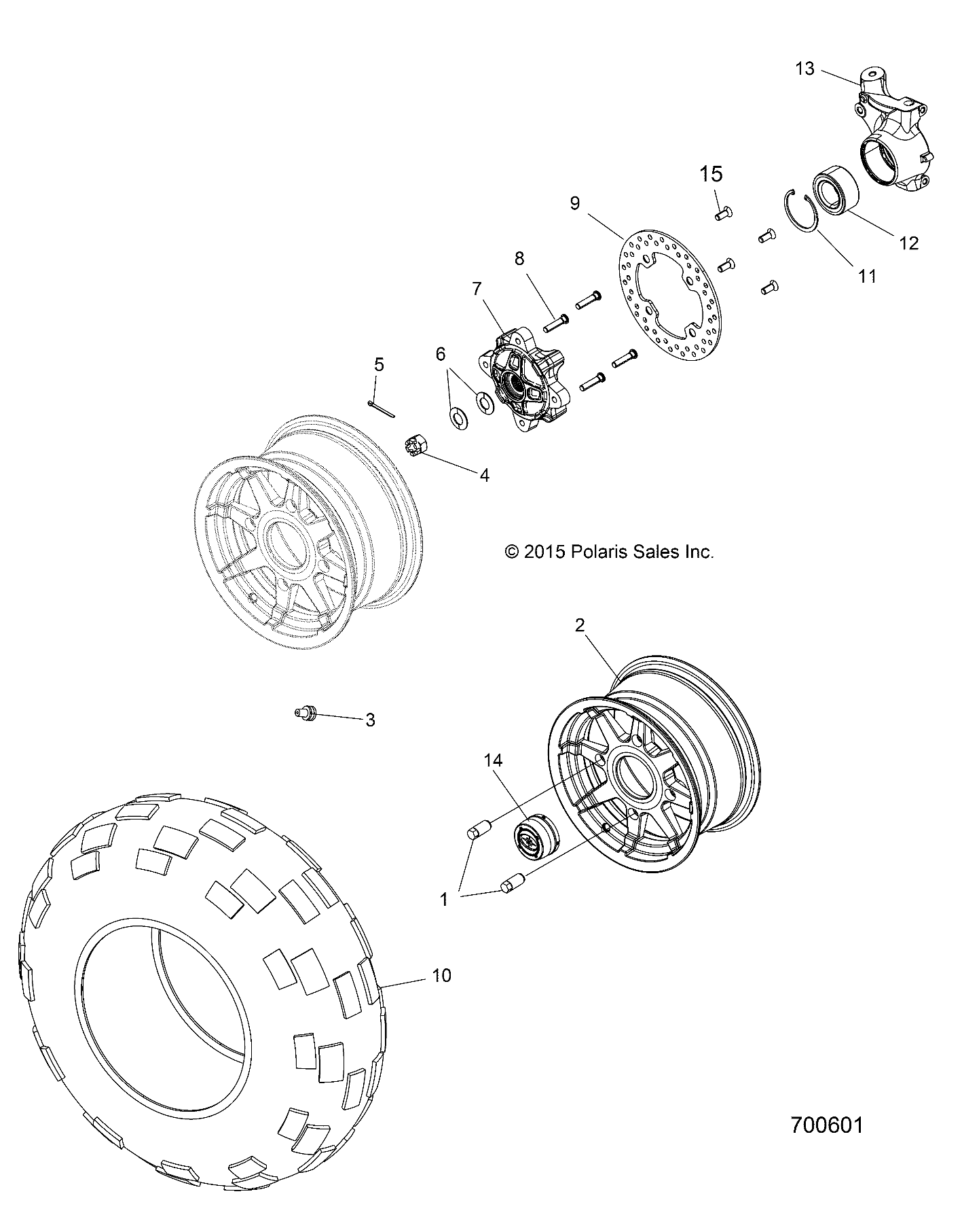 WHEELS, FRONT - Z16VHA57FJ (700601)