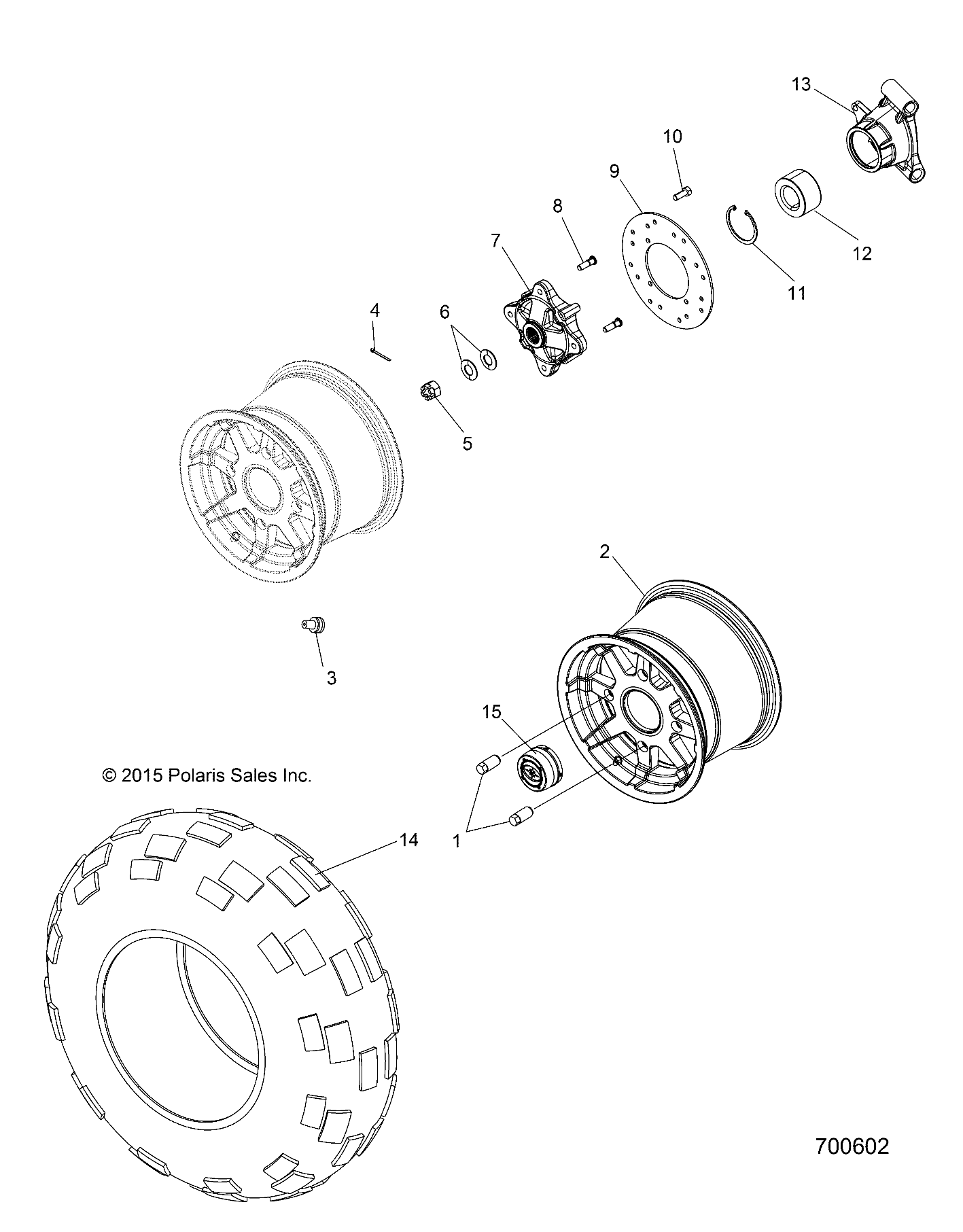 WHEELS, REAR - Z16VHA57FJ (700602)