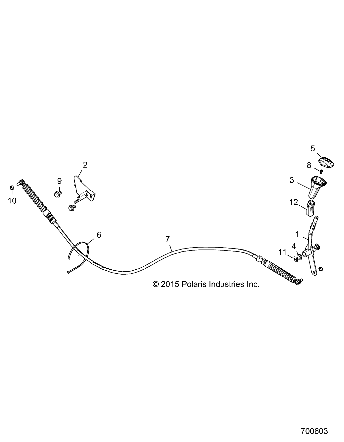 DRIVE TRAIN, GEAR SELECTOR - Z18VEL92BK/BR/LK (700603)