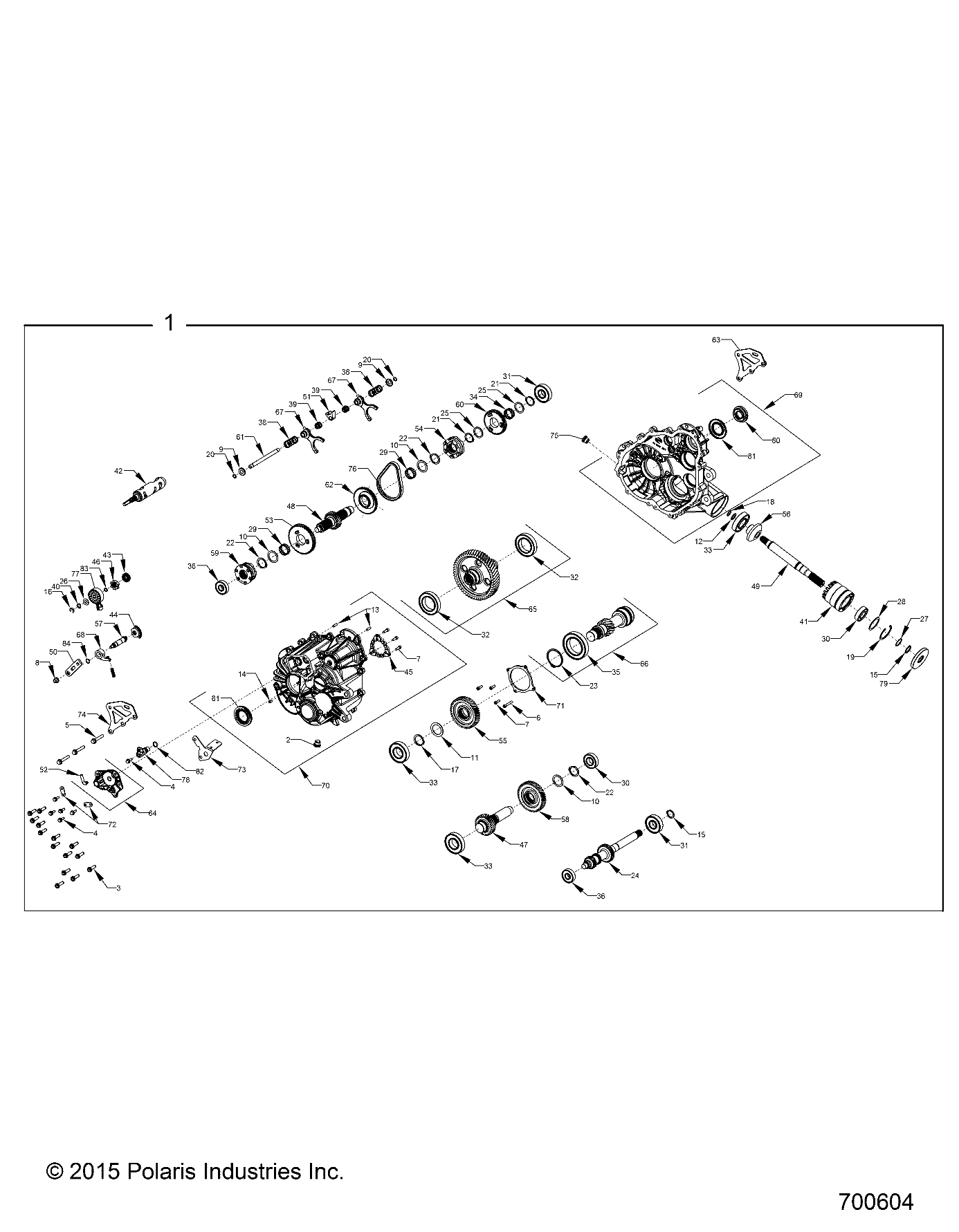 DRIVE TRAIN, MAIN GEARCASE - R16RMA32A1/A2 (700604)