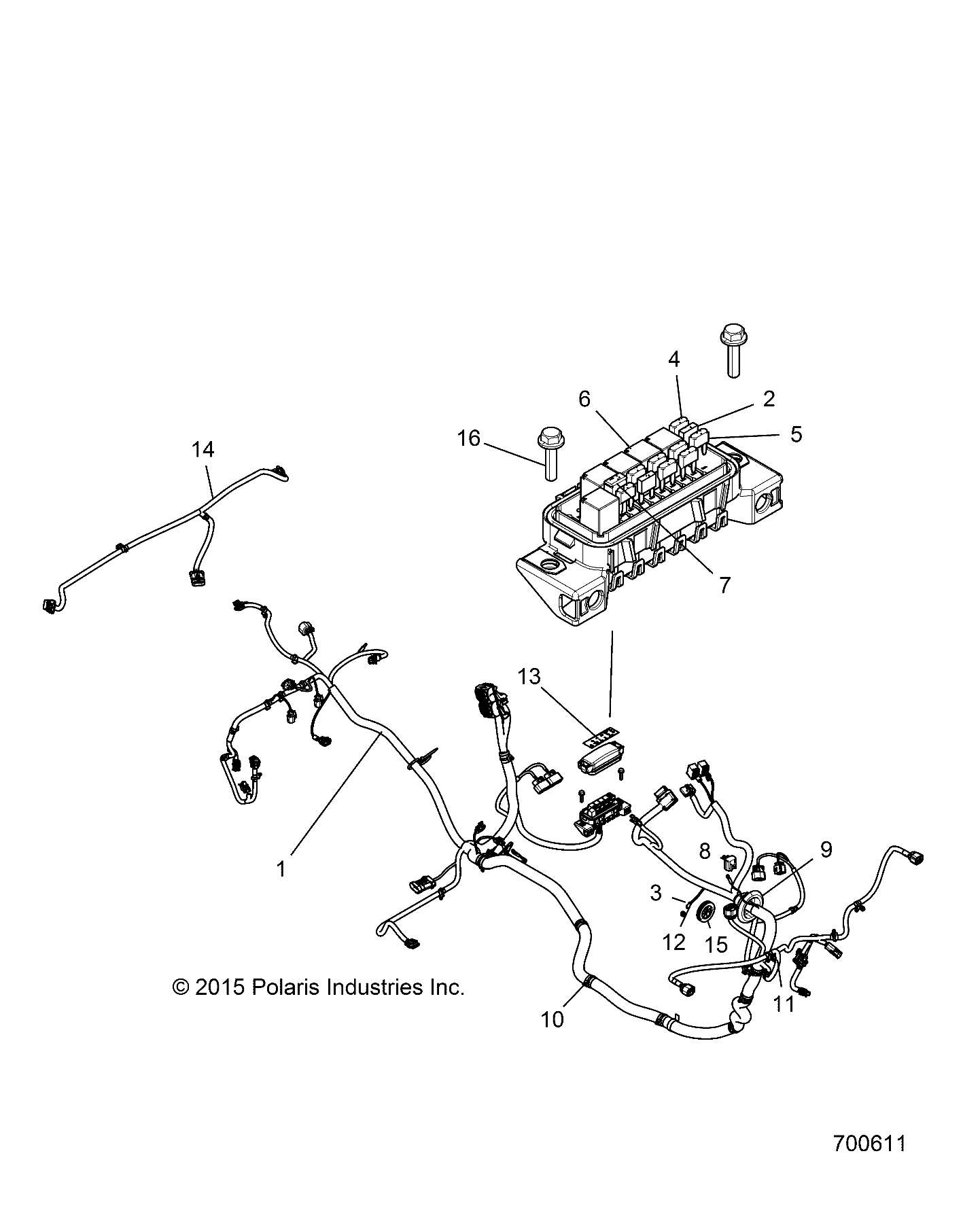 ELECTRICAL, WIRE HARNESS - Z16VBE87AB/AR/LB/AE/AS (700611)