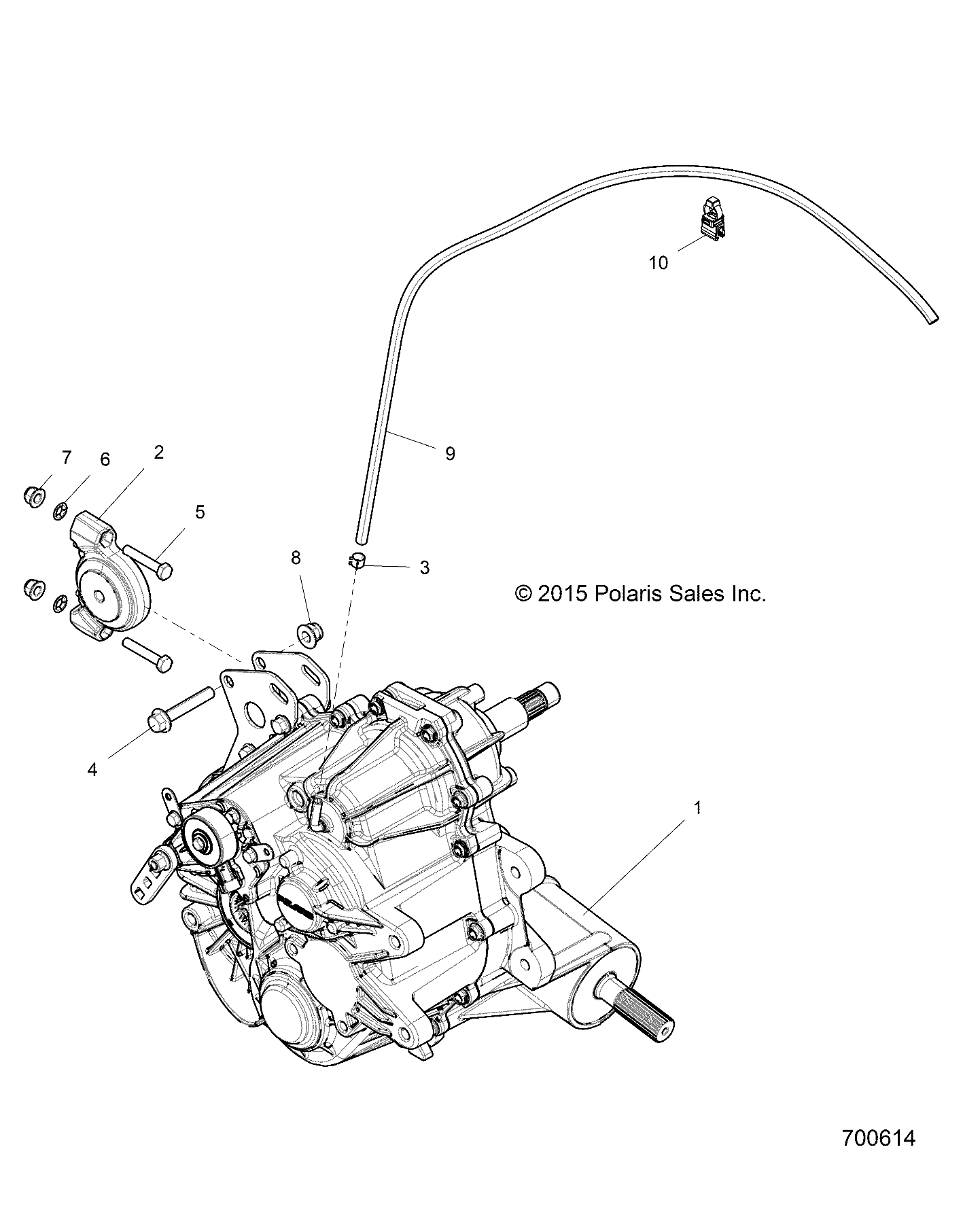 DRIVE TRAIN, MAIN GEARCASE MOUNTING - Z16VBA87A2/AB/L2/E87AB/AR/LB/AE/AS (700614)