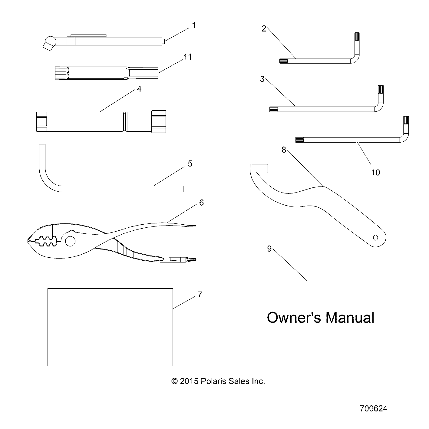 REFERENCE, OWNERS MANUAL AND TOOL KIT - Z17VD_99AB/AK/AM/AW/LW/AZ/AP (700624)