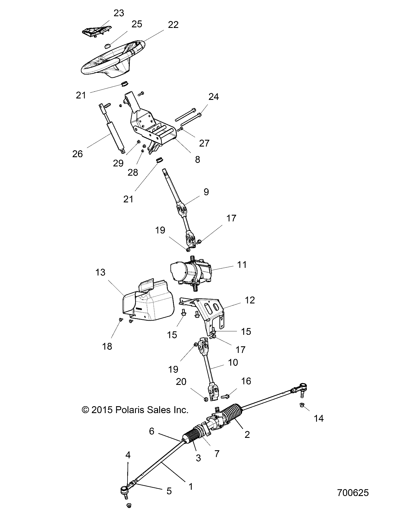 STEERING, POWER STEERING ASM. - Z17VD_99AB/AK/AM/AW/LW/AZ/AP (701192)