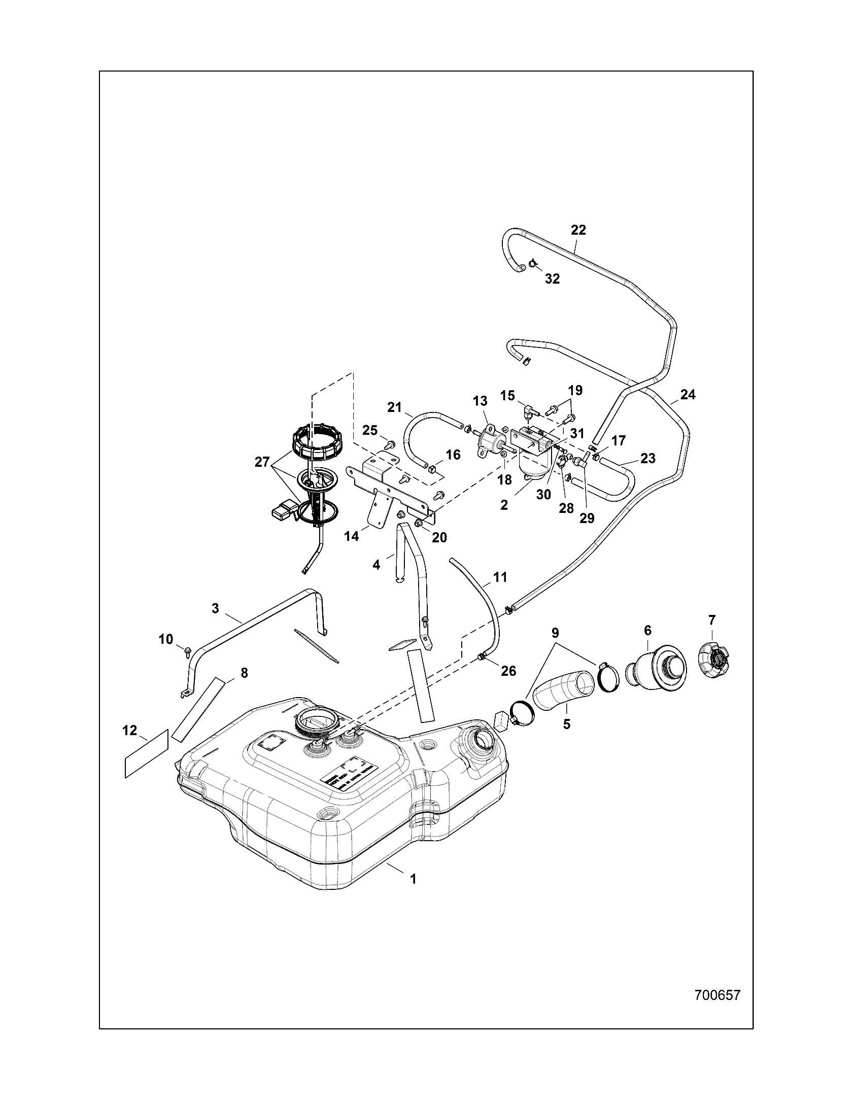 BODY, FUEL TANK - R17B1PD1AA/2P (700657)