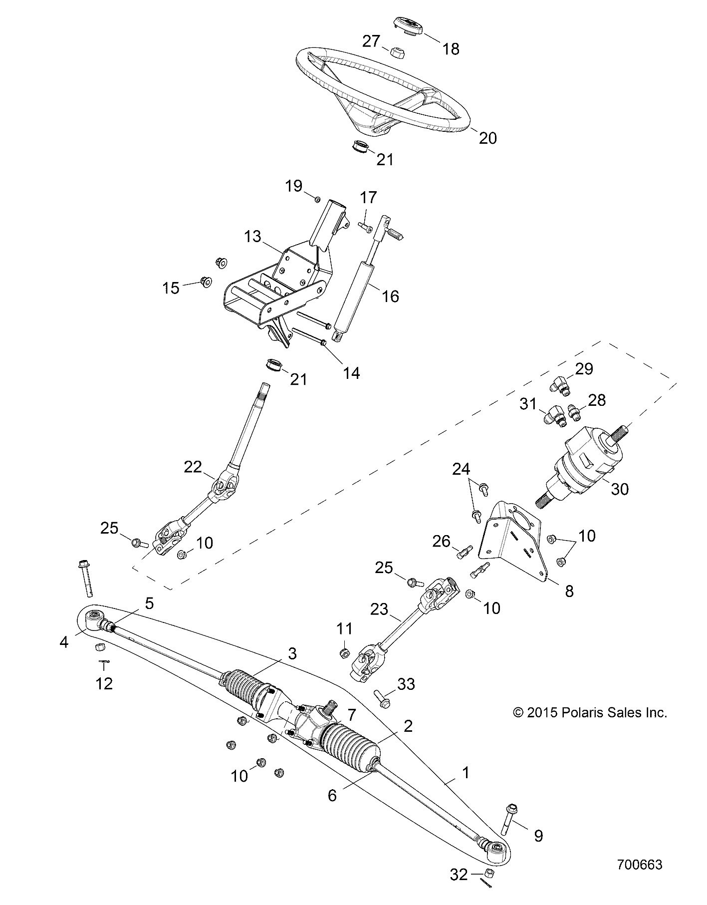 STEERING - R17B1PD1AA/2P (700663)