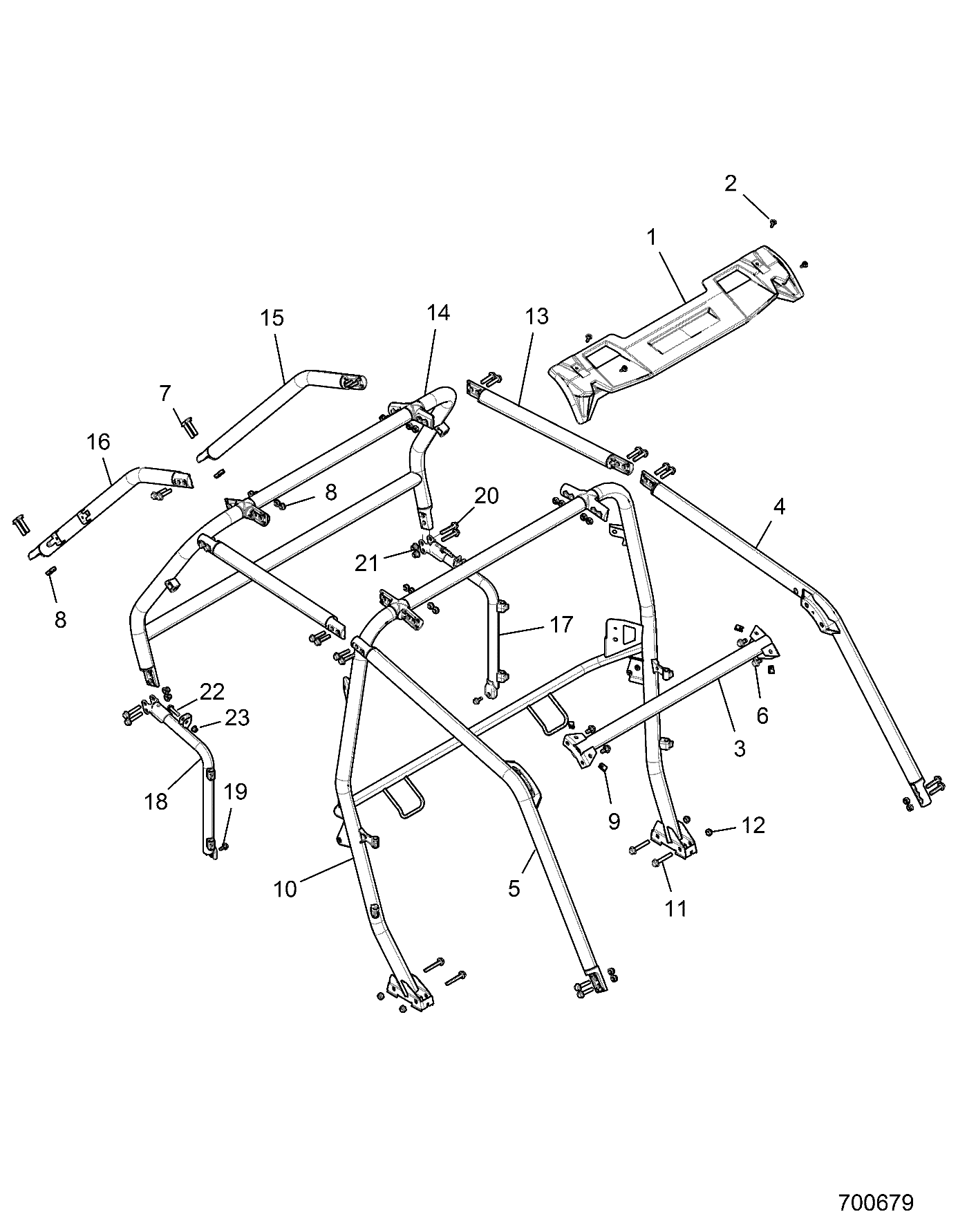 CHASSIS, CAB FRAME - Z17VFE92AK/AM/AB (700679)