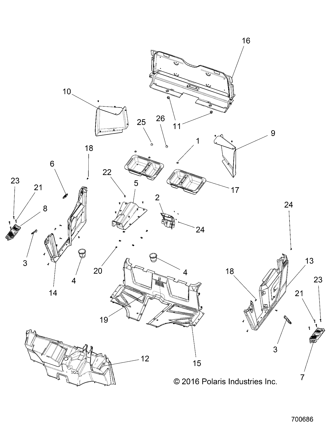 BODY, FLOOR and FENDERS - R18RMAL4G9 (700686)