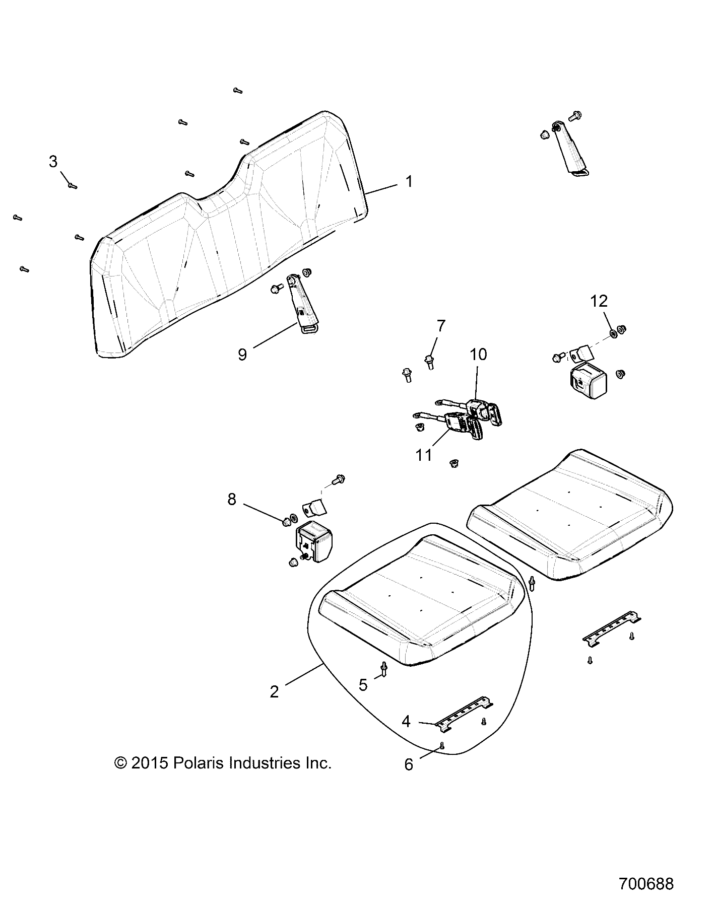 BODY, SEAT AND SEAT BELTS - R22MAAE4F4/F9 (700688)