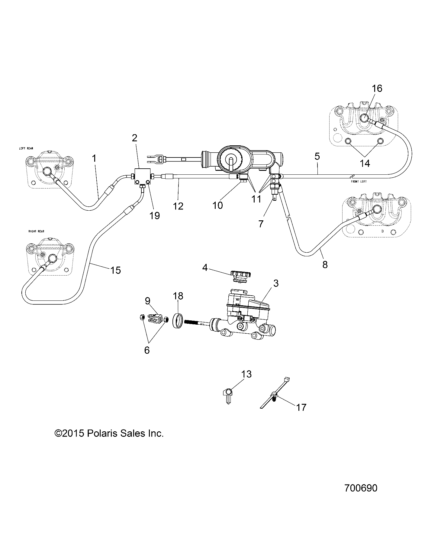 BRAKES, LINES and MASTER CYLINDER - R17RMAL4G9 (700690)