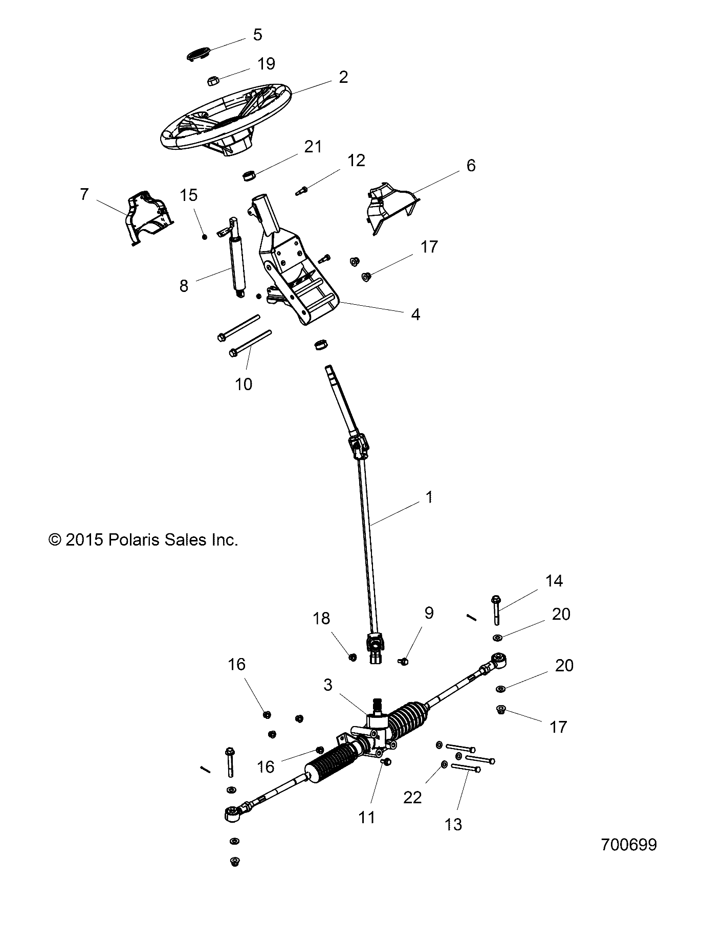 STEERING, STEERING ASM. - R17RMAL4G9 (700699)