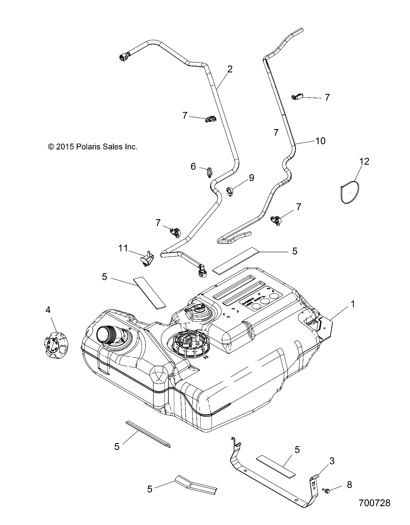 BODY, FUEL TANK - Z16VA87 ALL OPTIONS (49RGRFUEL15RZR900)