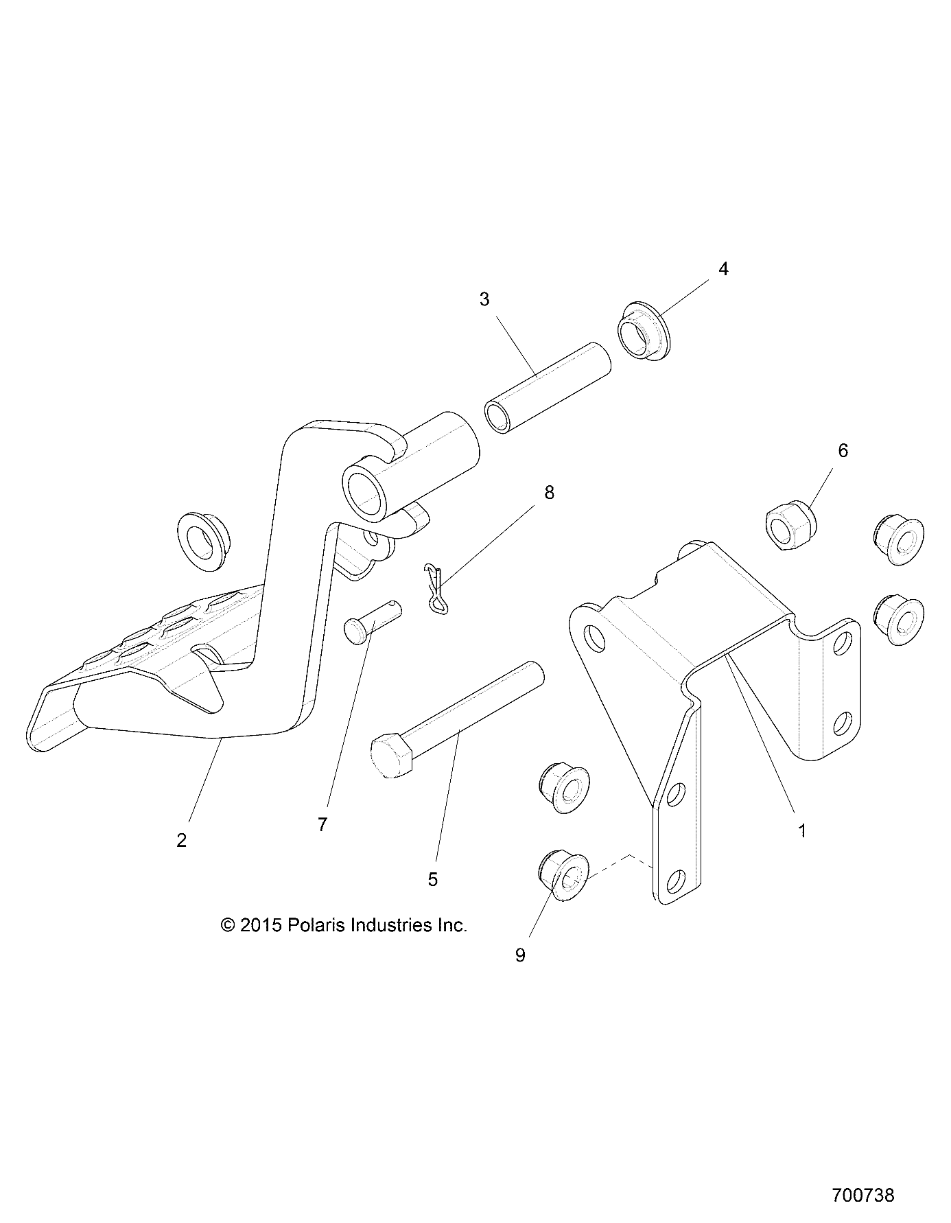 BRAKES, PEDAL AND MASTER CYLINDER - R20CDA57A1/B1 (700738)