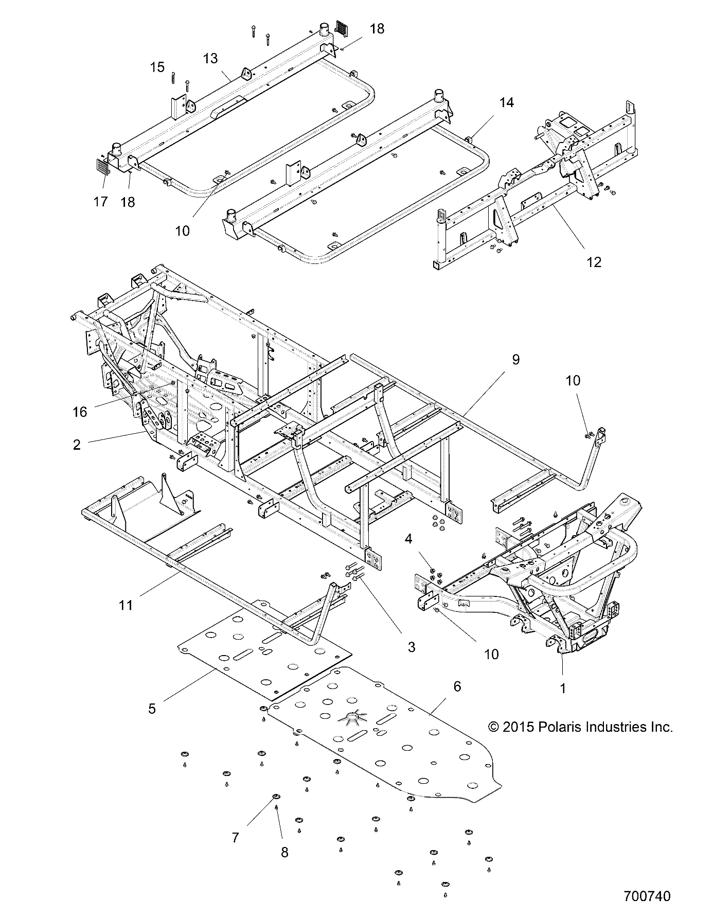 CHASSIS, FRAME - R21CDA57A1 (700740)