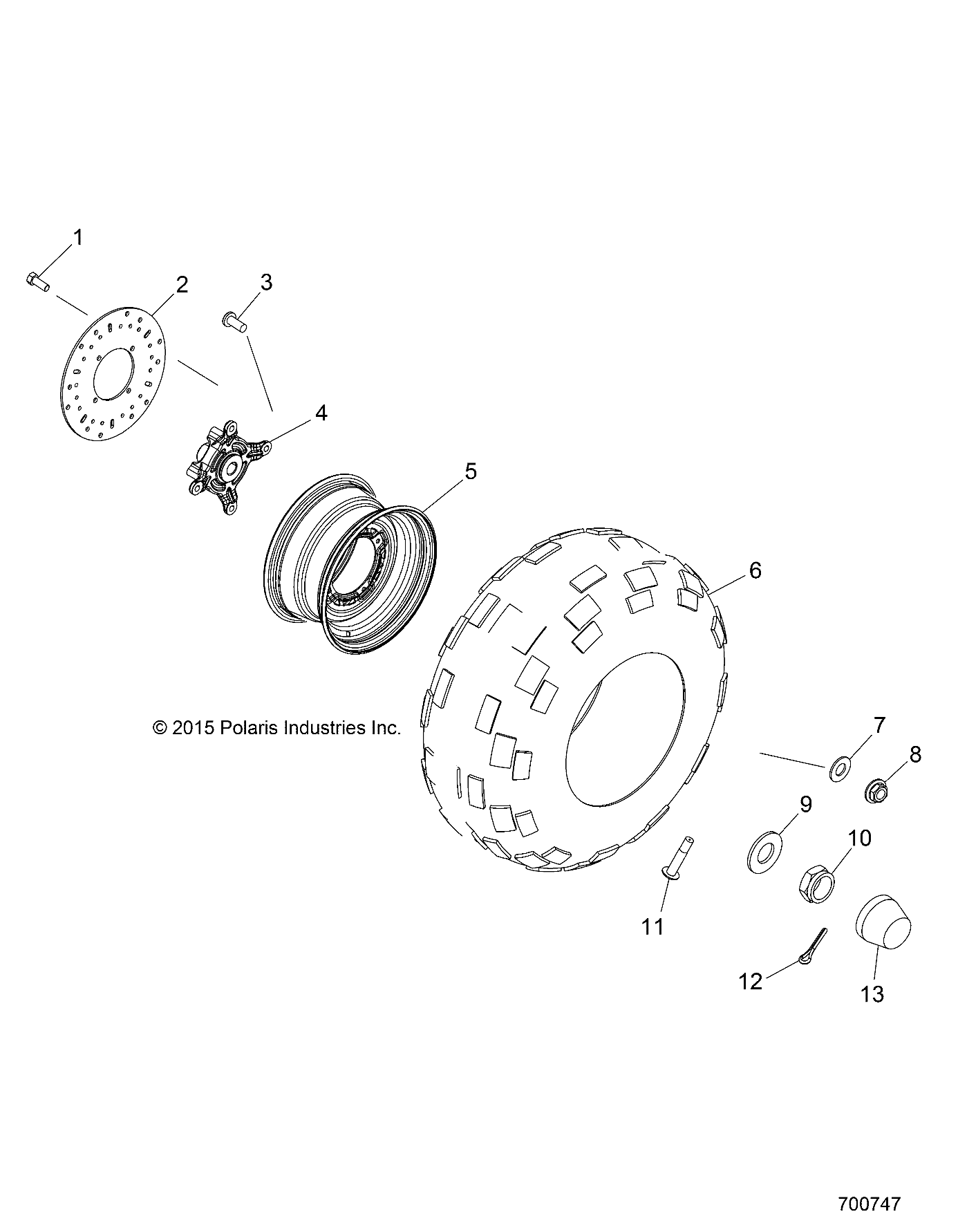 WHEELS, FRONT - R19RDA57A1/B1 (700747)