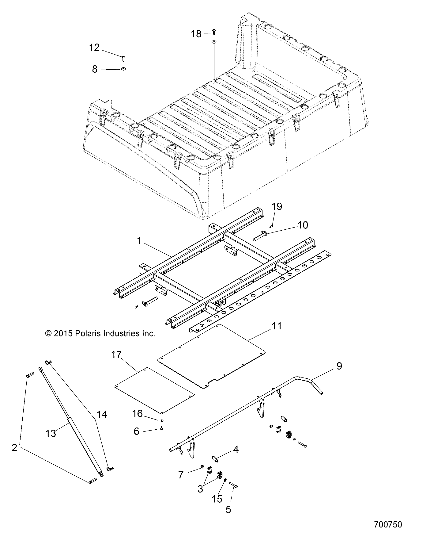 BODY, BOX MOUNTING - R18RNA57B1/B9/EBV (700750)