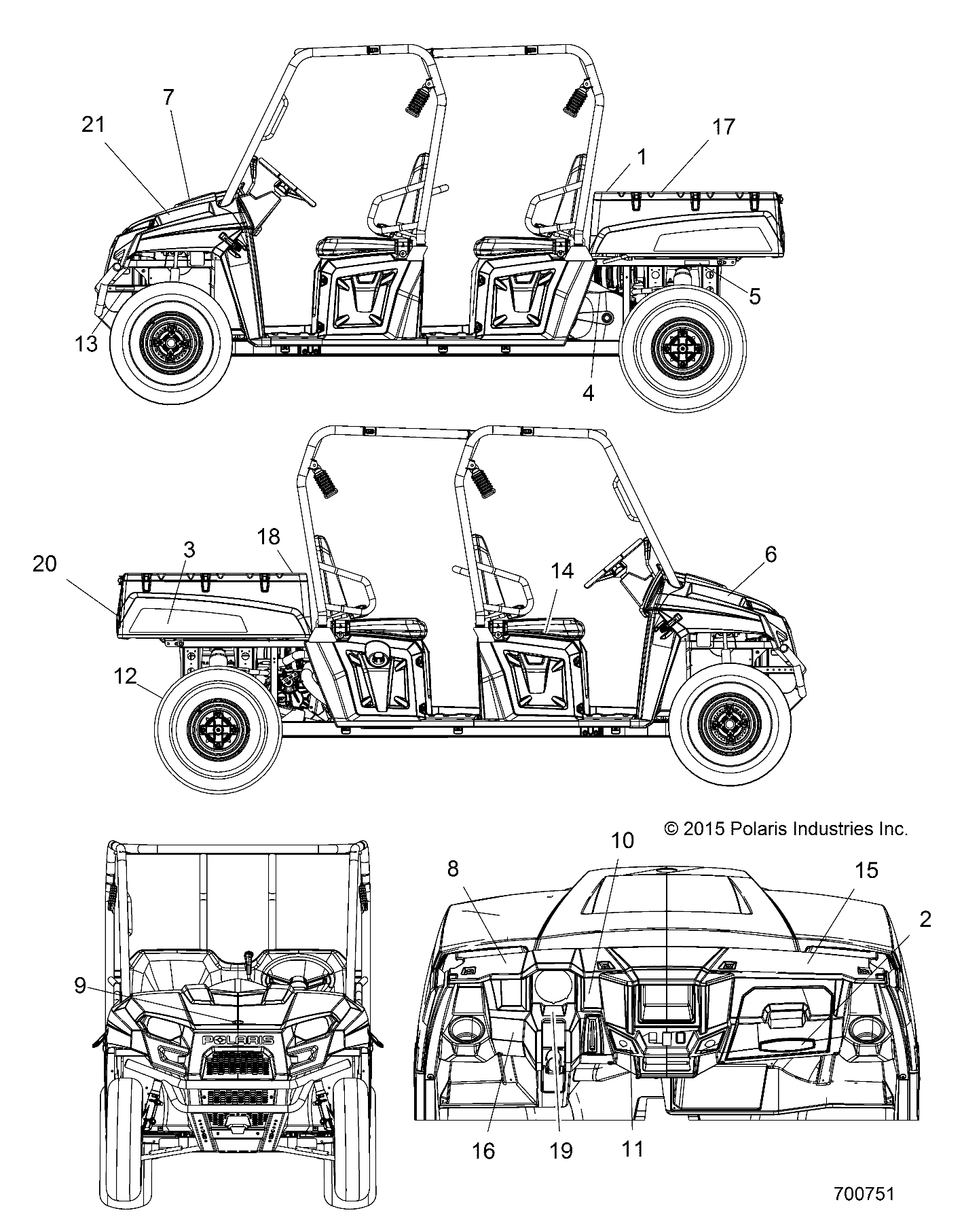 BODY, DECALS - R16RNA57A1/A9/A4/E57AH (700751)