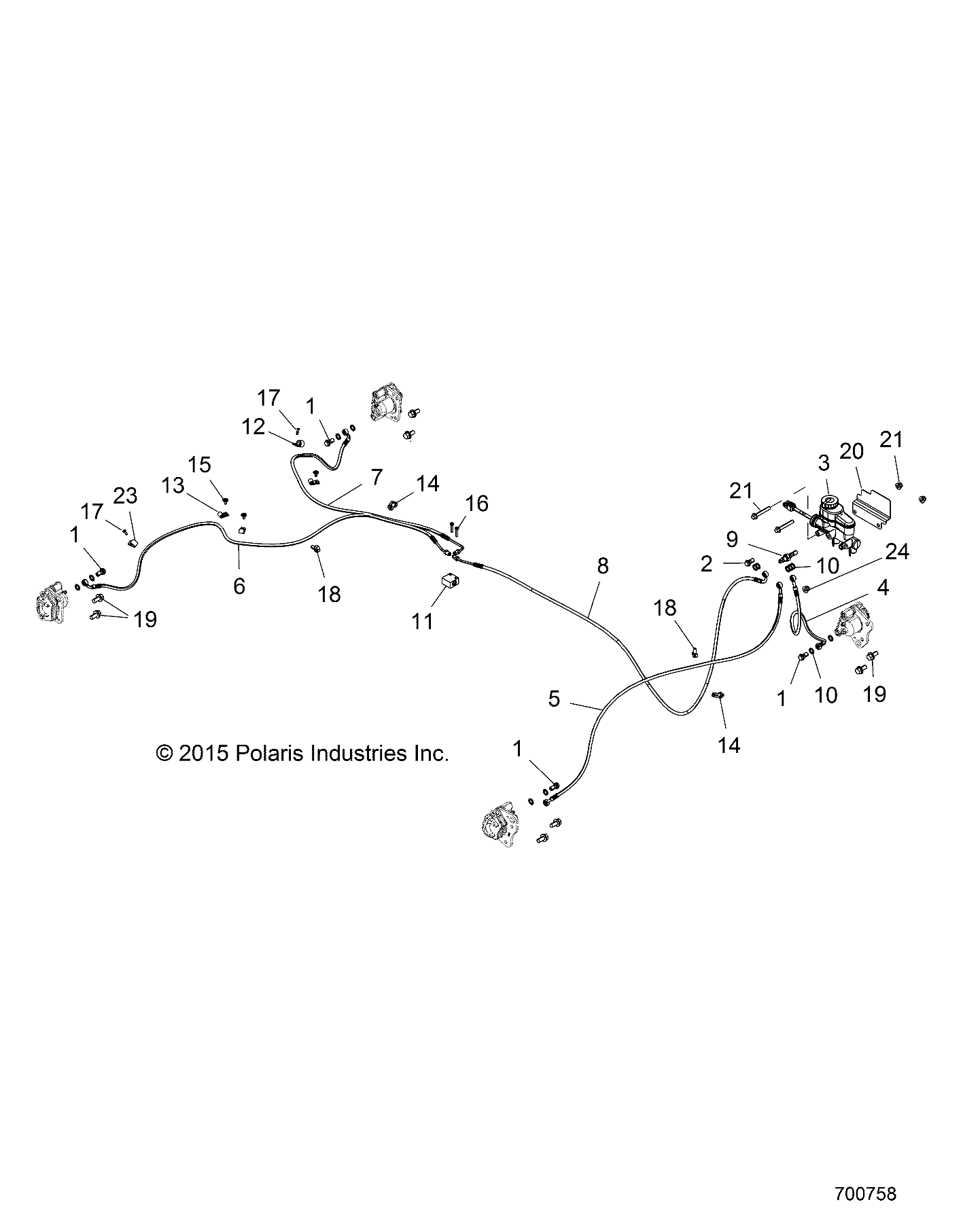 BRAKES, BRAKE LINES and MASTER CYLINDER - R16RNA57A1/A9/A4/E57AH (700758)