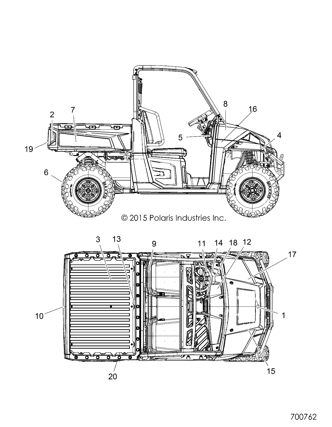 BODY, DECALS - R16RTA57A1/A4/A9/B1/B4/B9/EAP/EBP (700762)