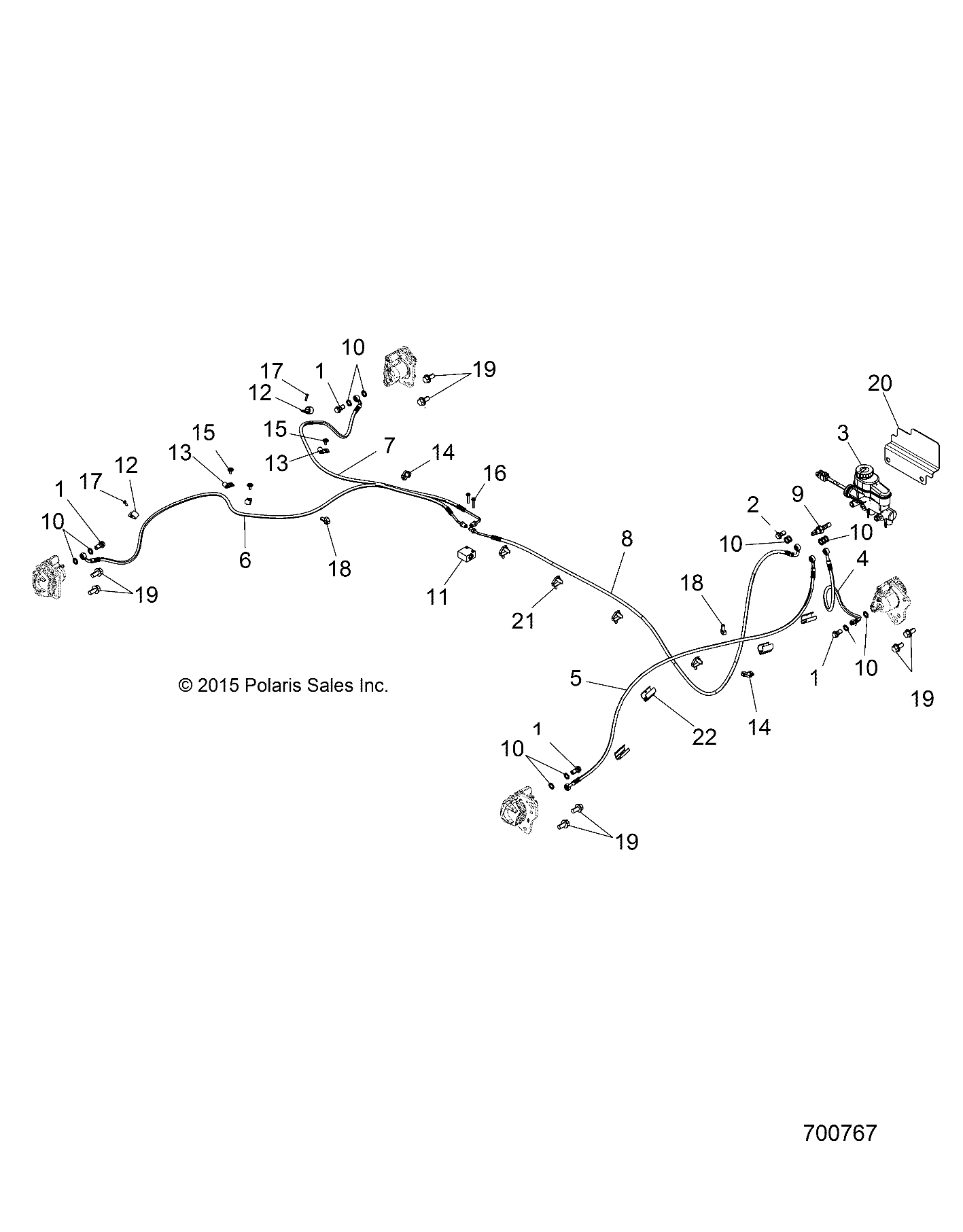 BRAKES, BRAKE LINES and MASTER CYLINDER - R16RVA57A1/B1/E57A9/B9 (700767)