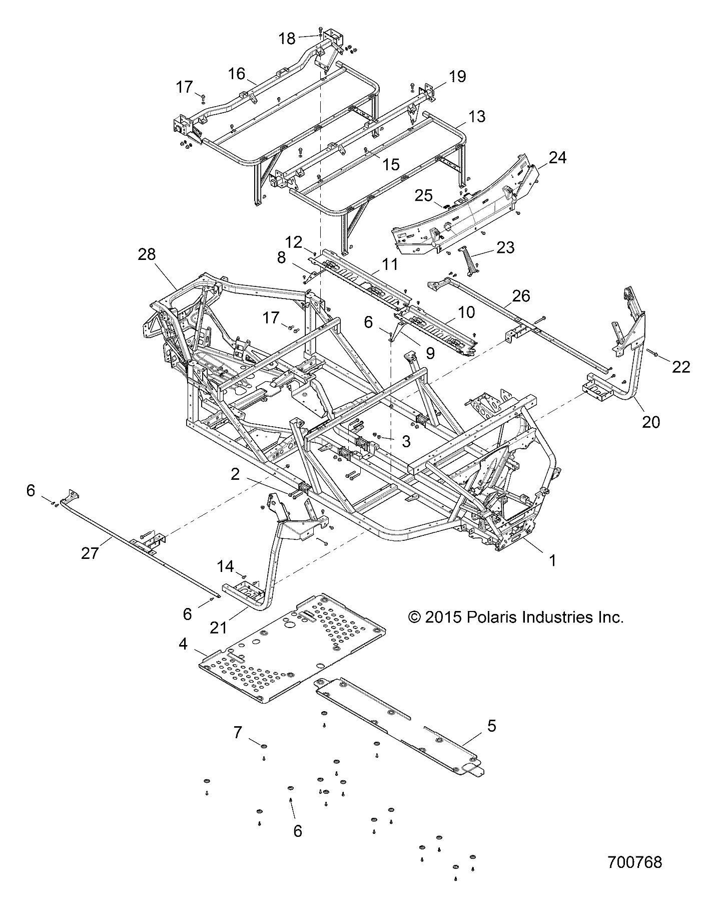 CHASSIS, FRAME - R16RVA57A1/B1/E57A9/B9 (700768)