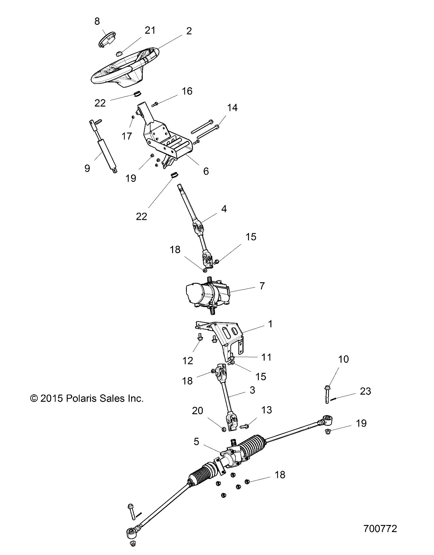 STEERING, STEERING ASM., EPS - R16RVE57A9/B9 (700772)